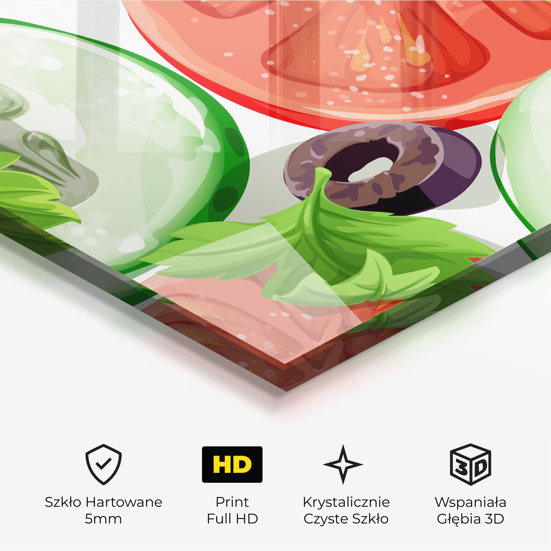 Obraz na Szkle Cucumber Tomatoes mockup 3