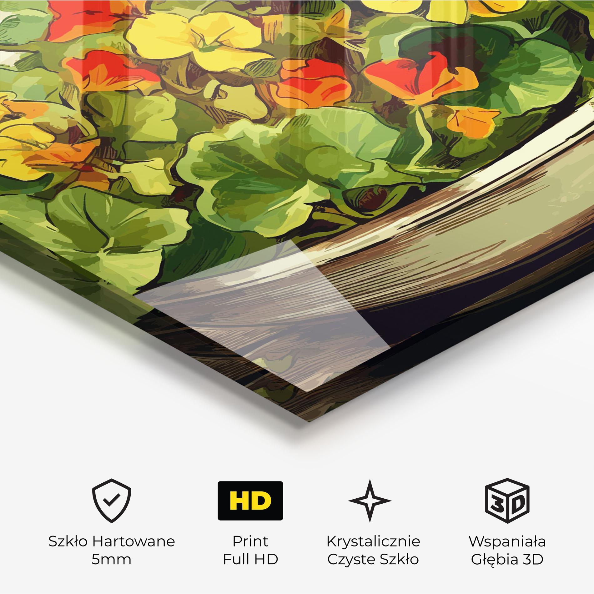 Obraz na Szkle Flower Food mockup 3