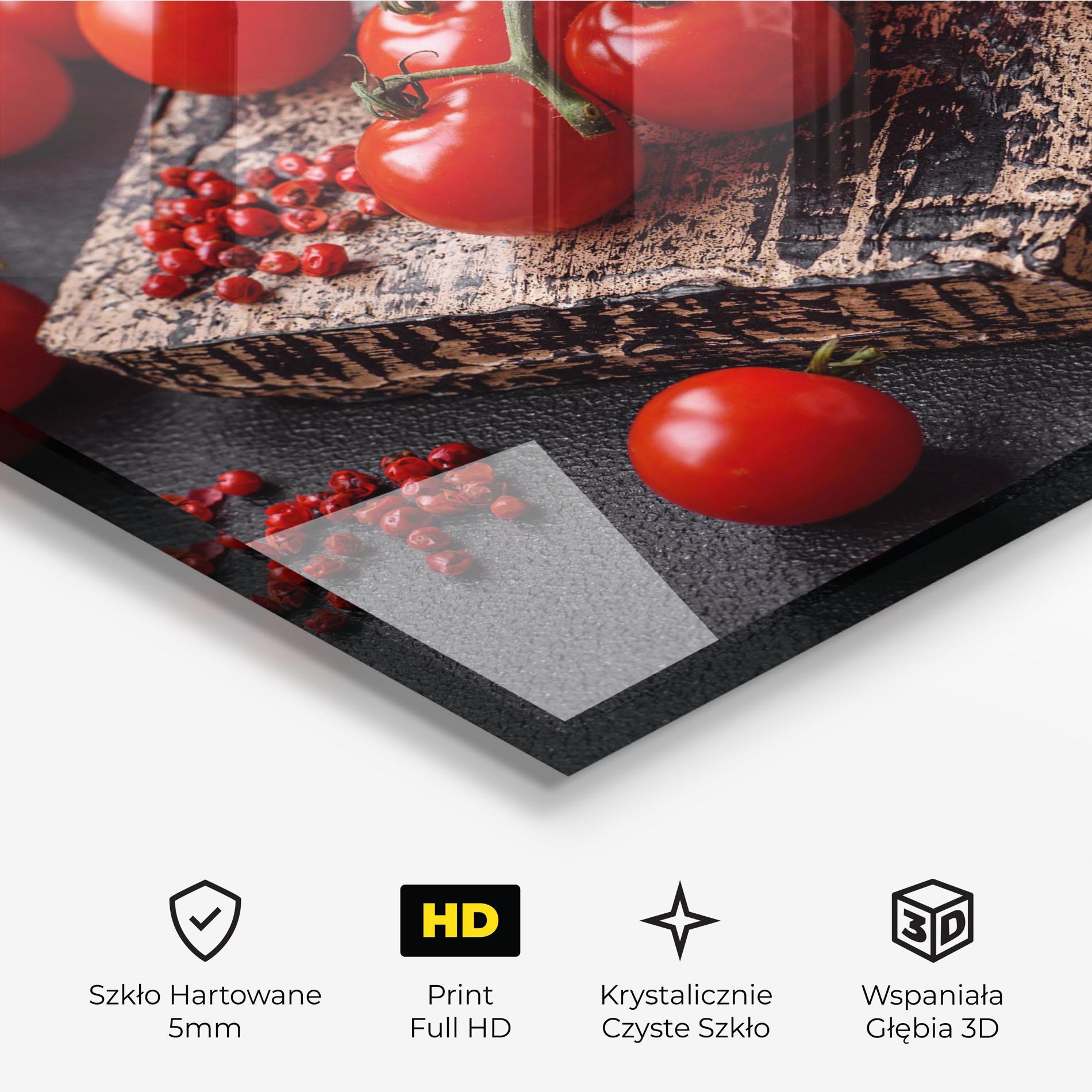 Obraz na Szkle Fresh Cherry Tomatoes mockup 3