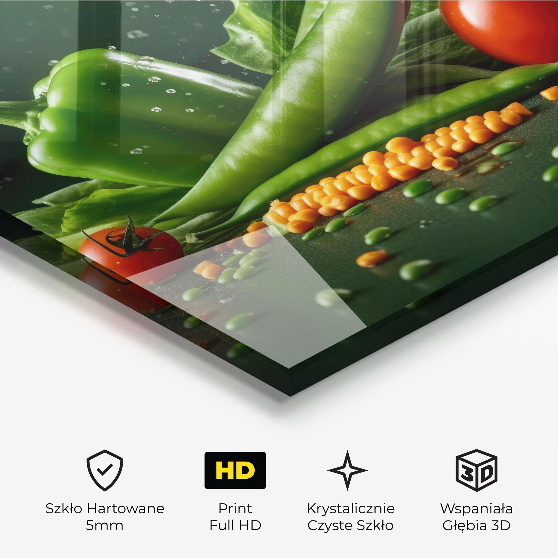 Obraz na Szkle Fresh Vegetables mockup 3