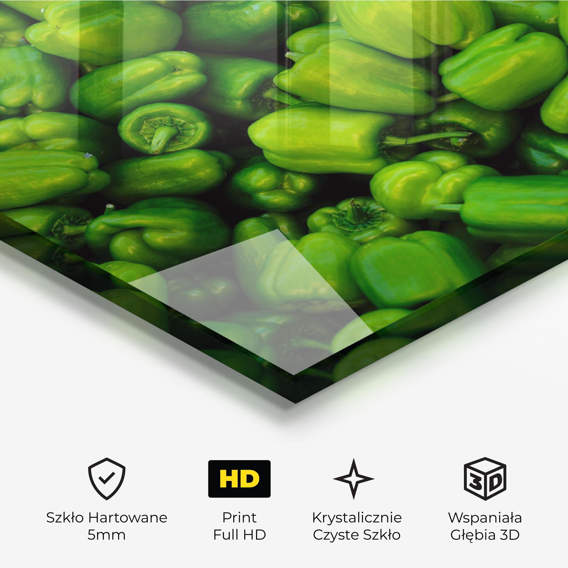 Obraz na Szkle Green Bellpepper mockup 3