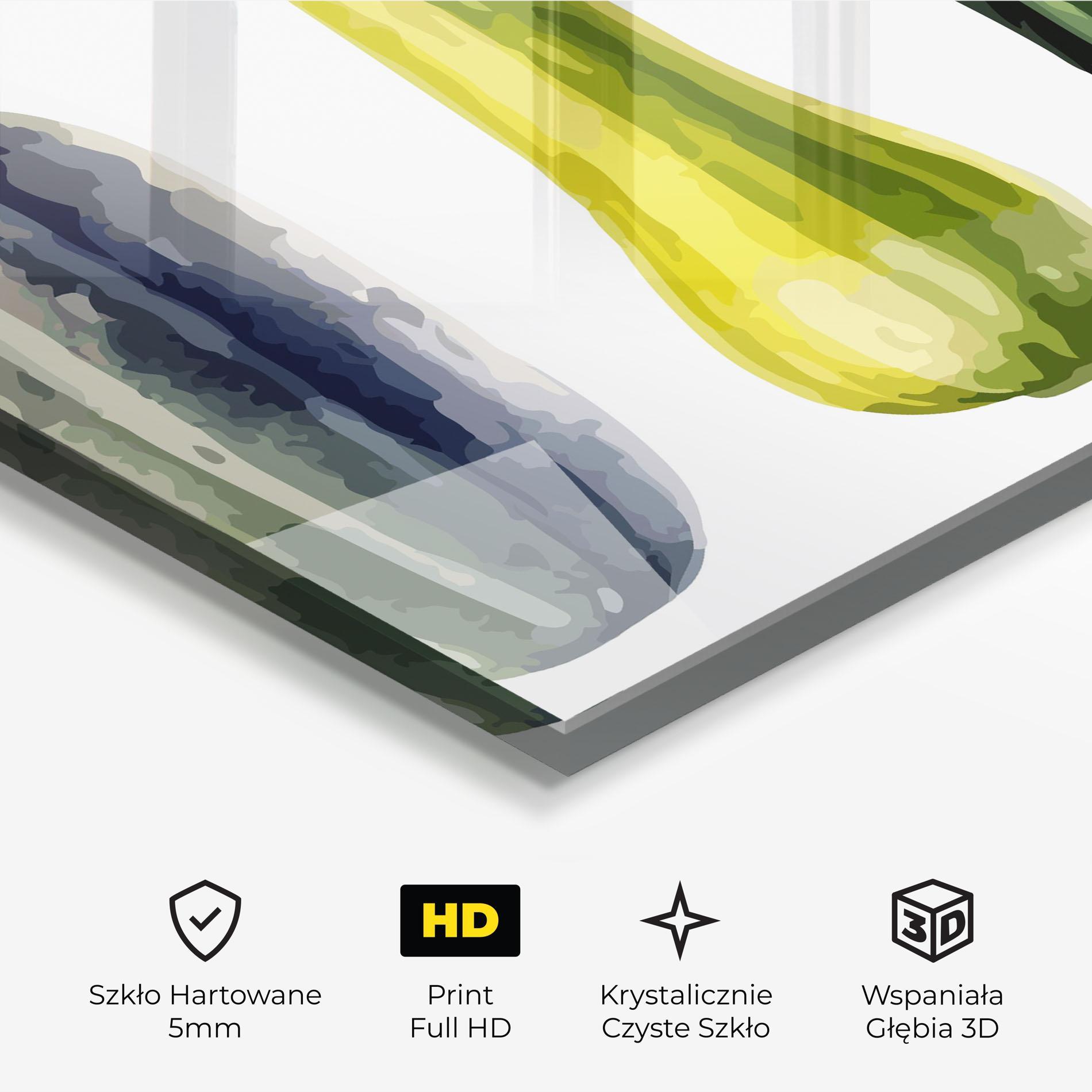 Obraz na Szkle Green Pumpkin mockup 3