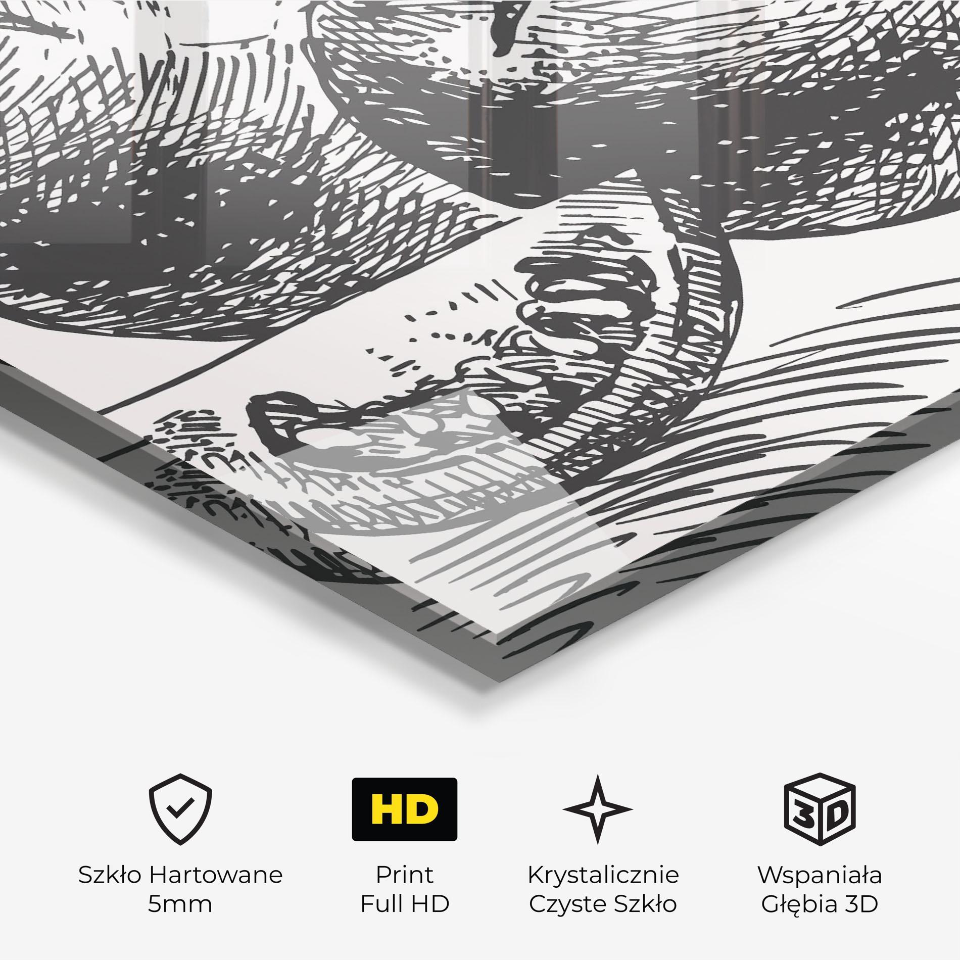 Obraz na Szkle Grey Line Tomato mockup 3