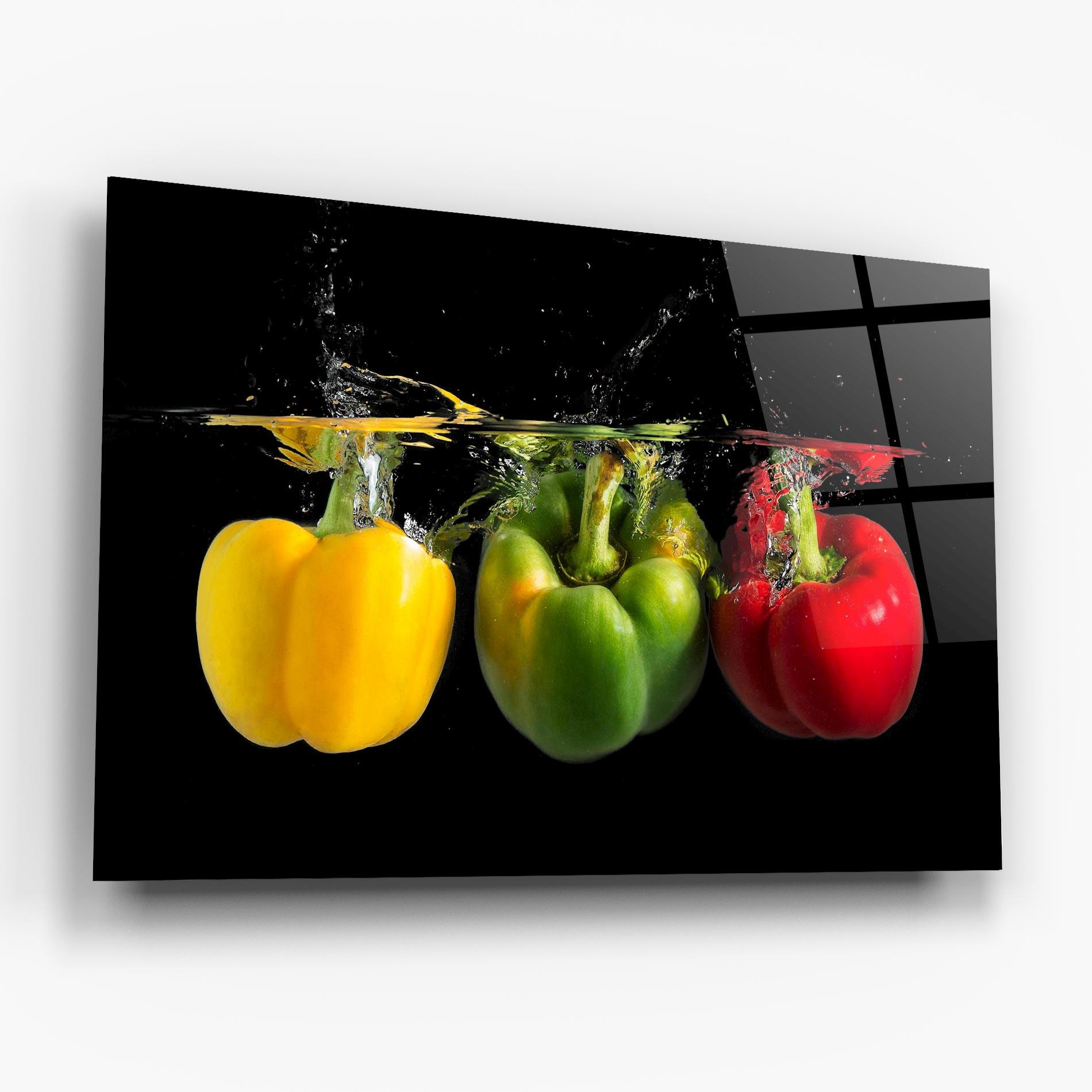 Obraz na Szkle Bellpepper Nice Splash mockup 6