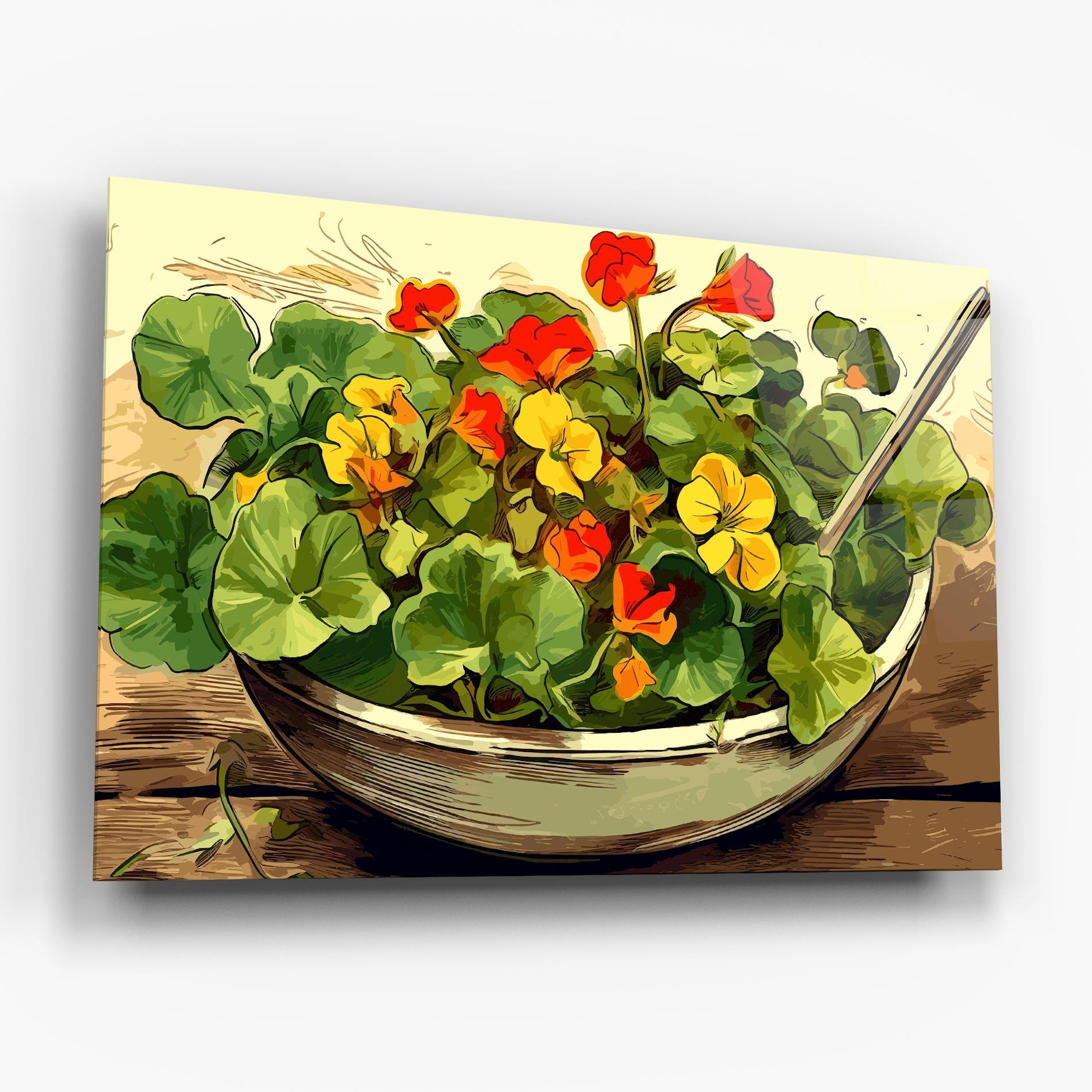 Obraz na Szkle Flower Food mockup 6