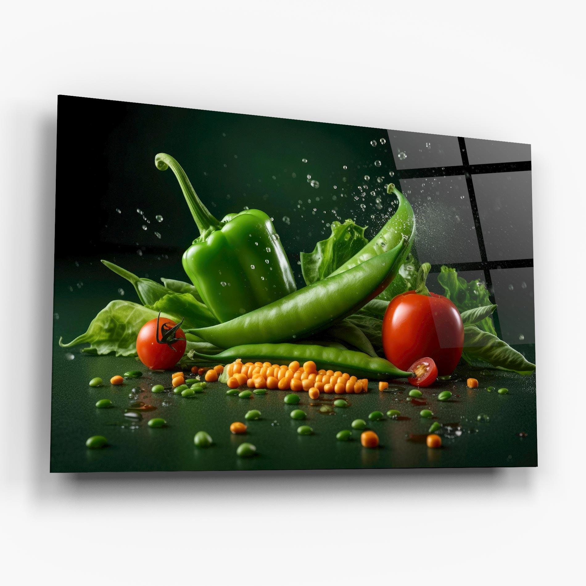 Obraz na Szkle Fresh Vegetables mockup 6