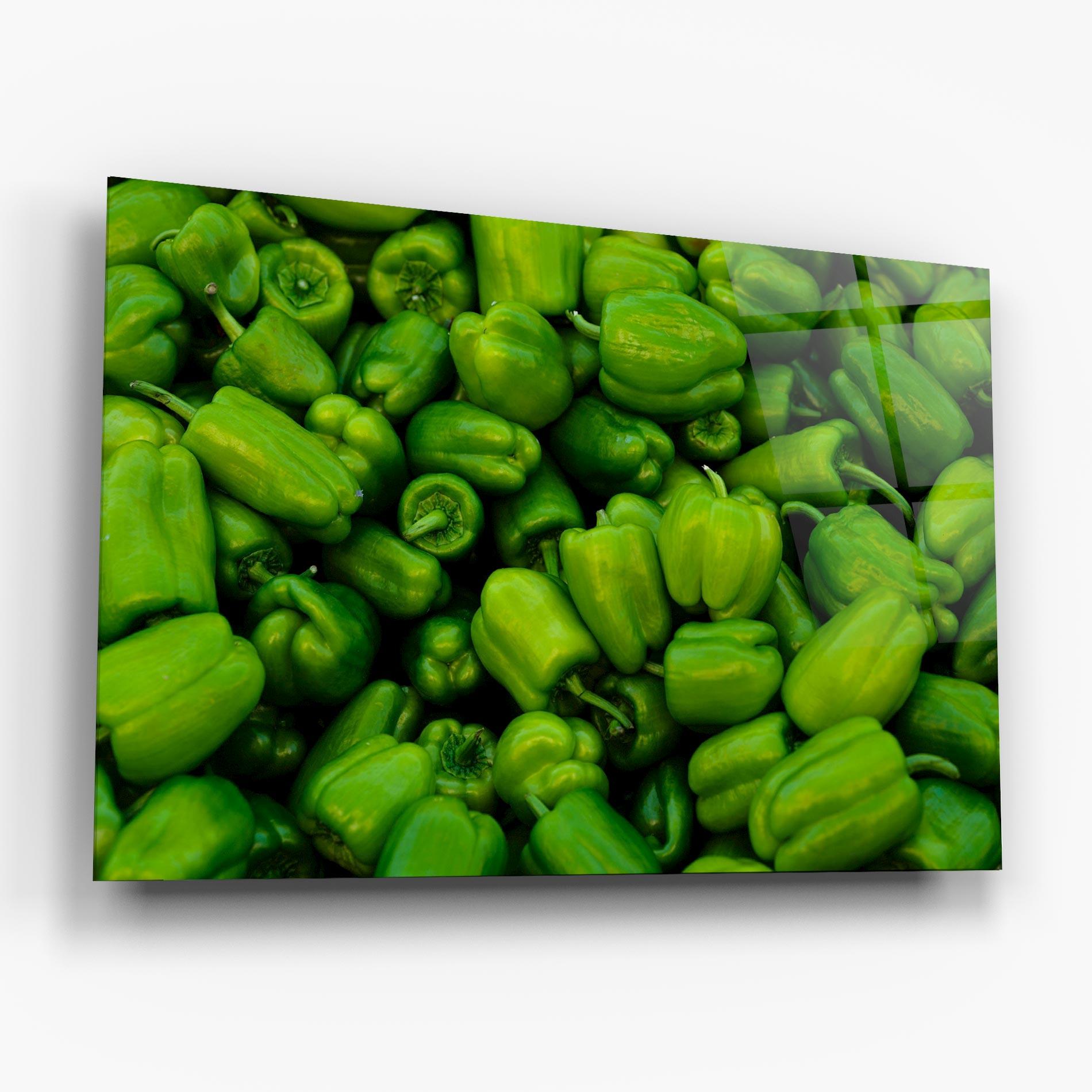 Obraz na Szkle Green Bellpepper mockup 6