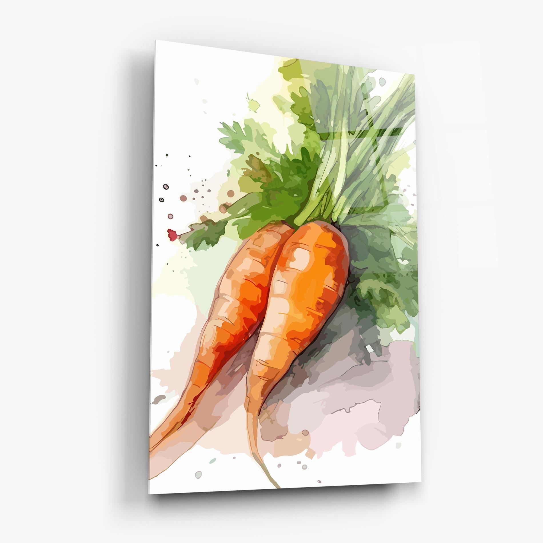 Obraz na Szkle Carrot Watercolor mockup 6