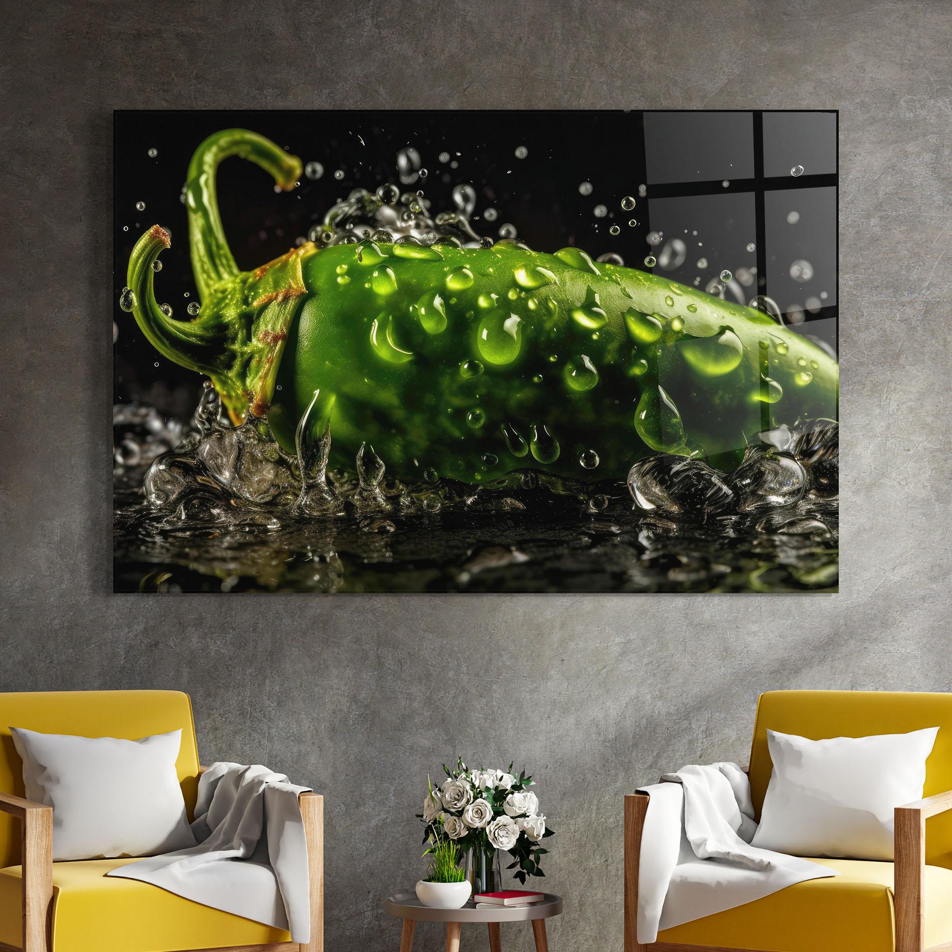 Obraz na Szkle Chili Splash mockup 4