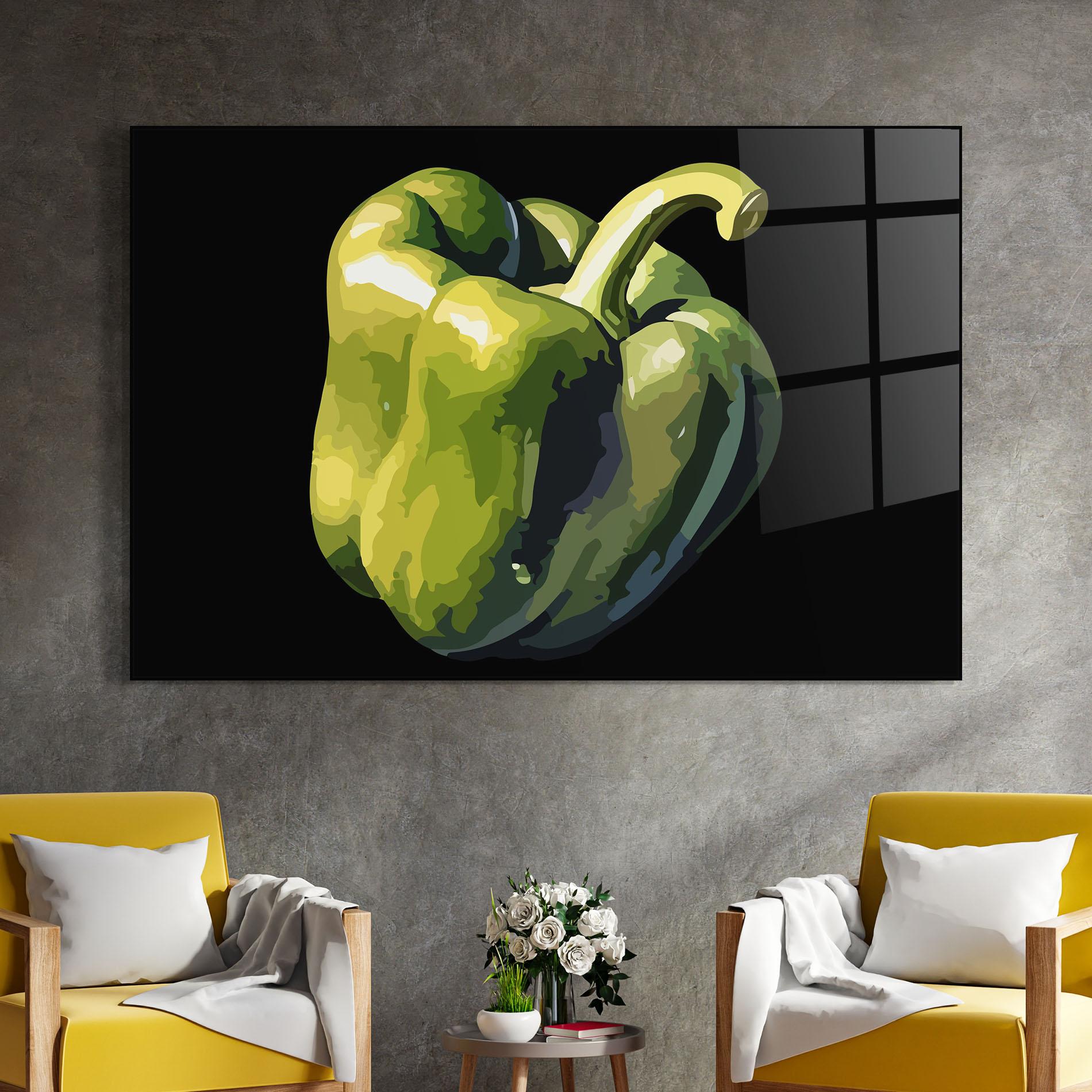 Obraz na Szkle Cool Bellpepper mockup 4