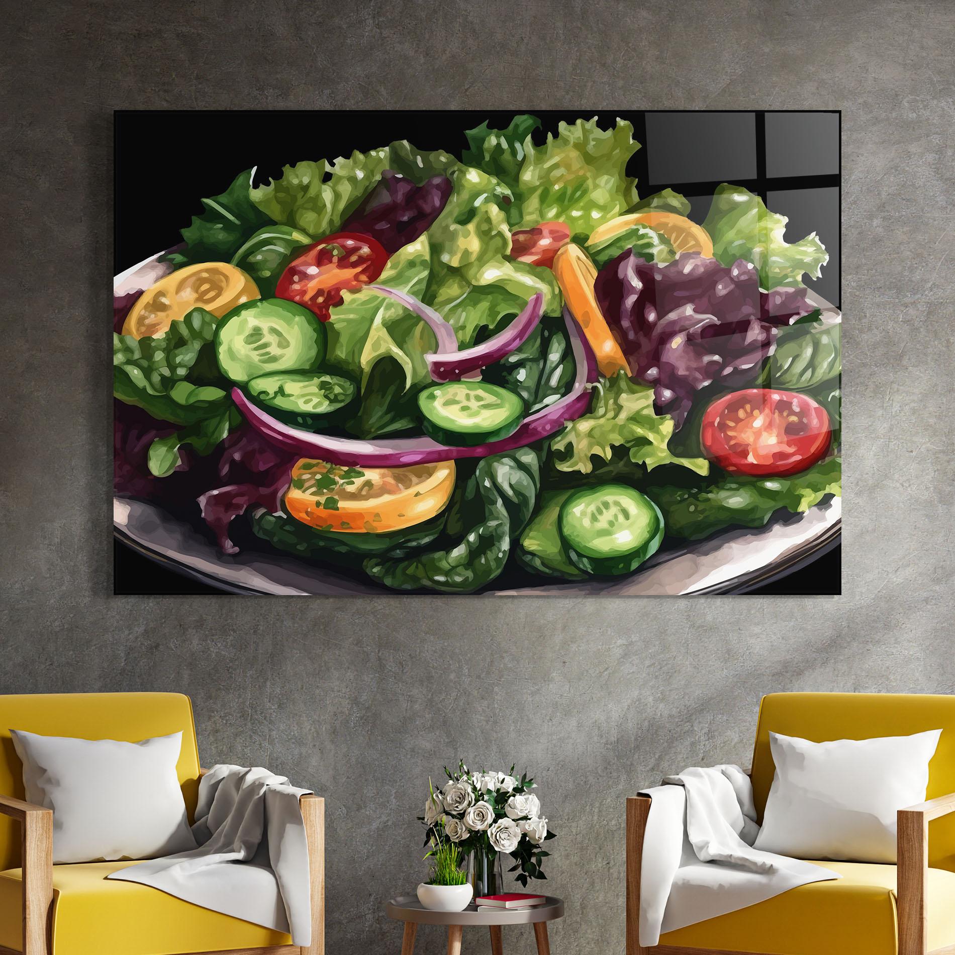Obraz na Szkle Cucumber Salad mockup 4