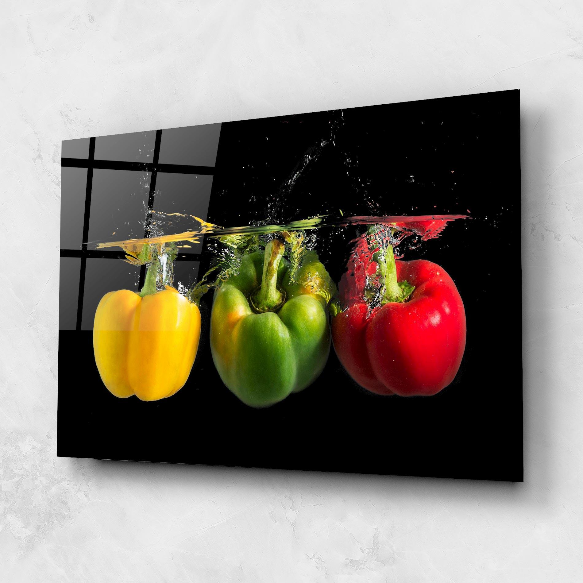 Obraz na Szkle Bellpepper Nice Splash mockup 1