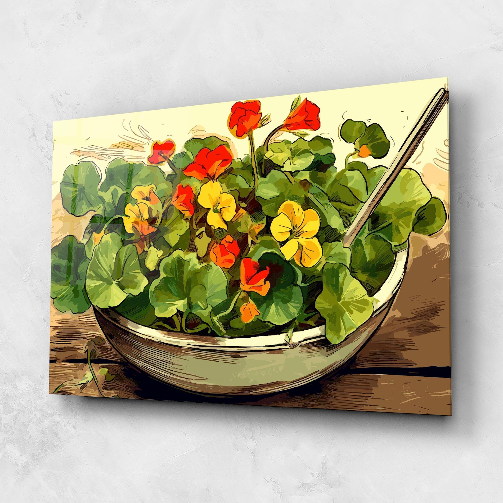 Obraz na Szkle Flower Food mockup 1