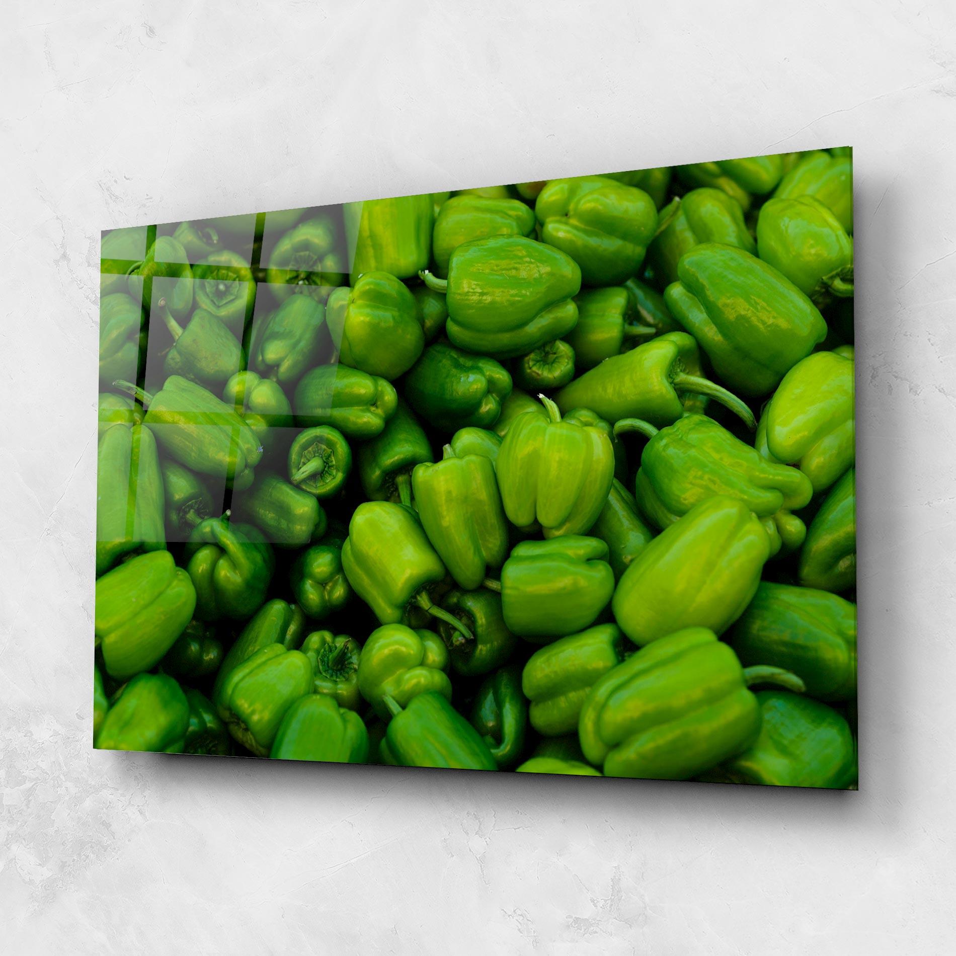 Obraz na Szkle Green Bellpepper mockup 1