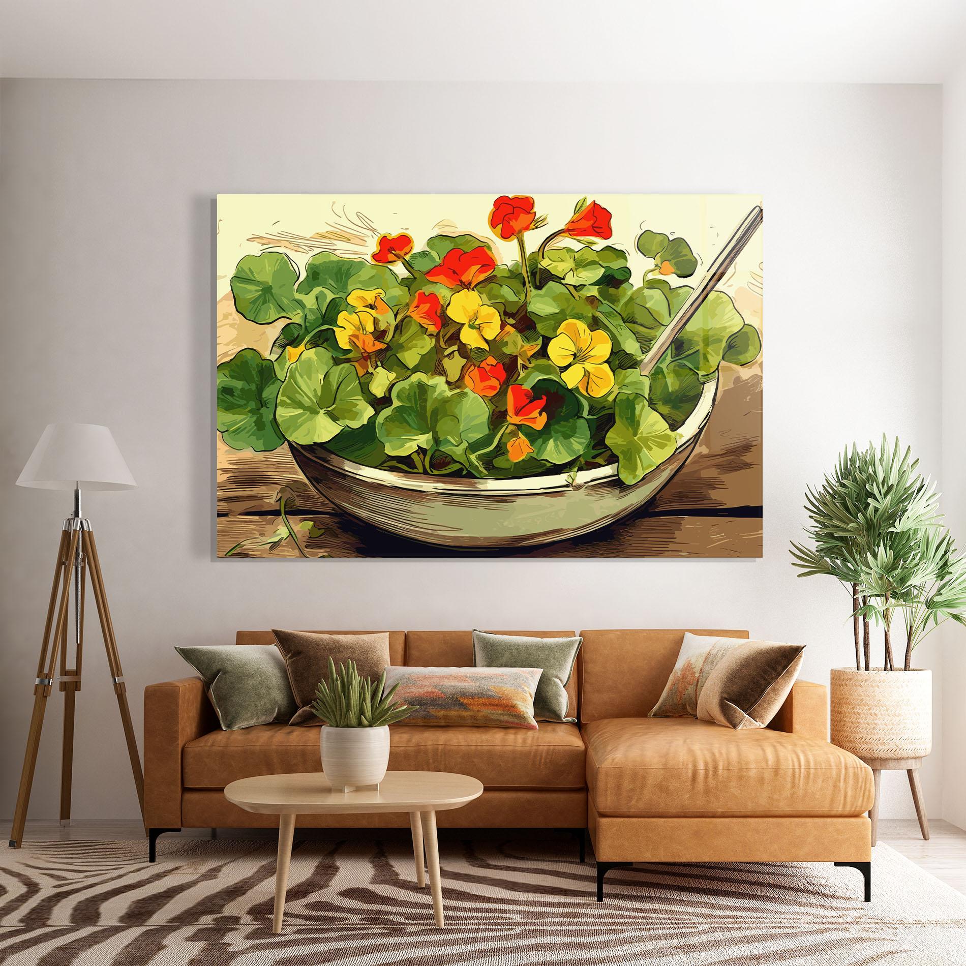 Obraz na Szkle Flower Food mockup 7