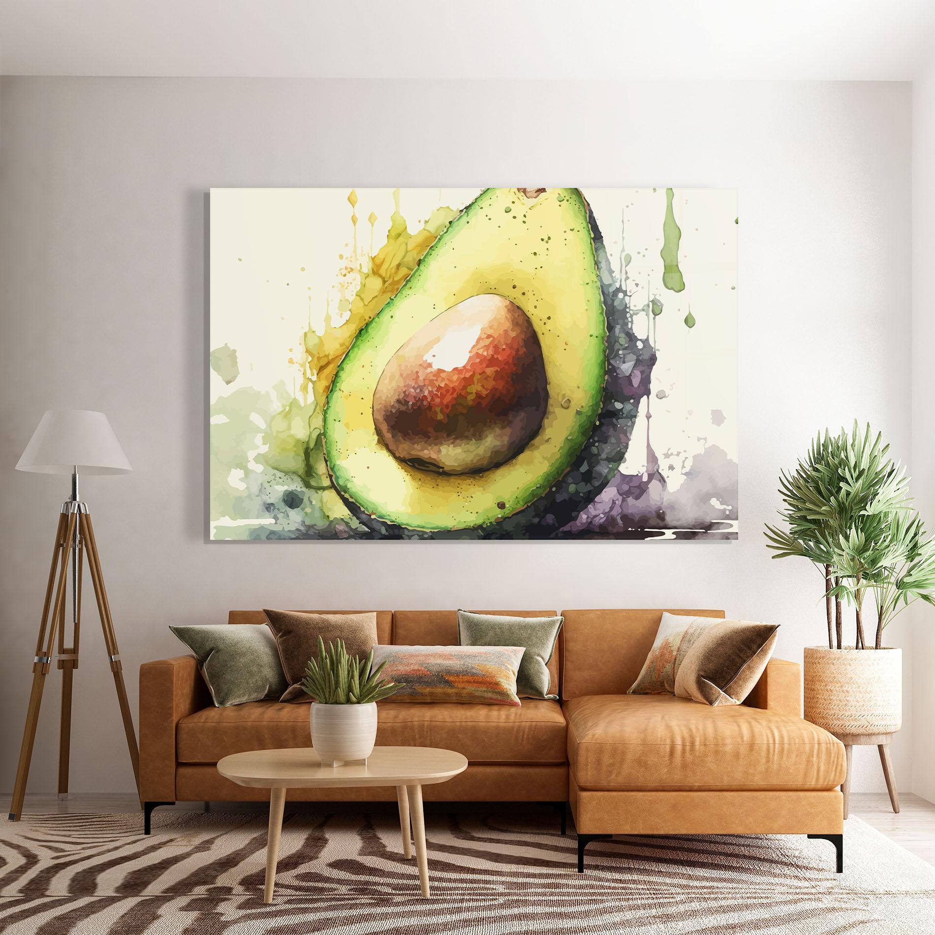Obraz na Szkle Green Avocado Art mockup 7