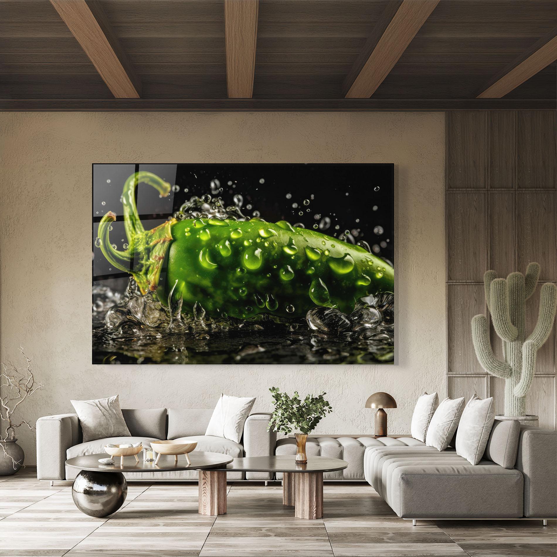 Obraz na Szkle Chili Splash mockup 8