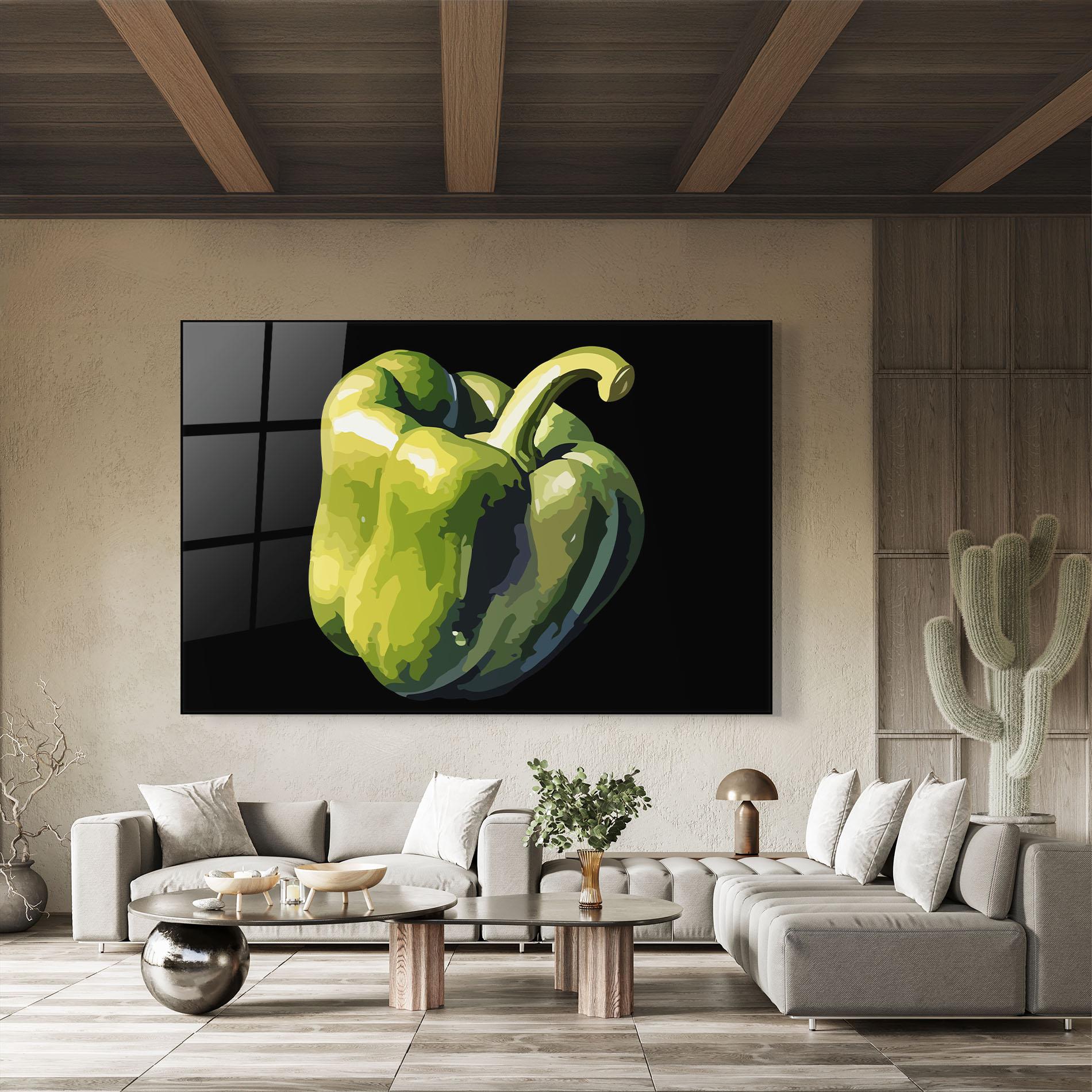 Obraz na Szkle Cool Bellpepper mockup 8