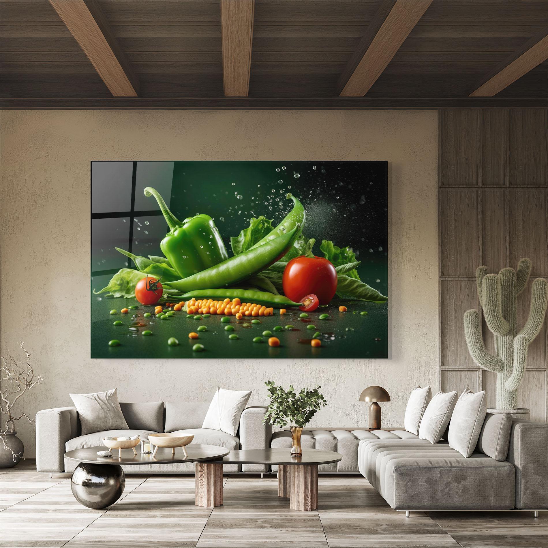 Obraz na Szkle Fresh Vegetables mockup 8