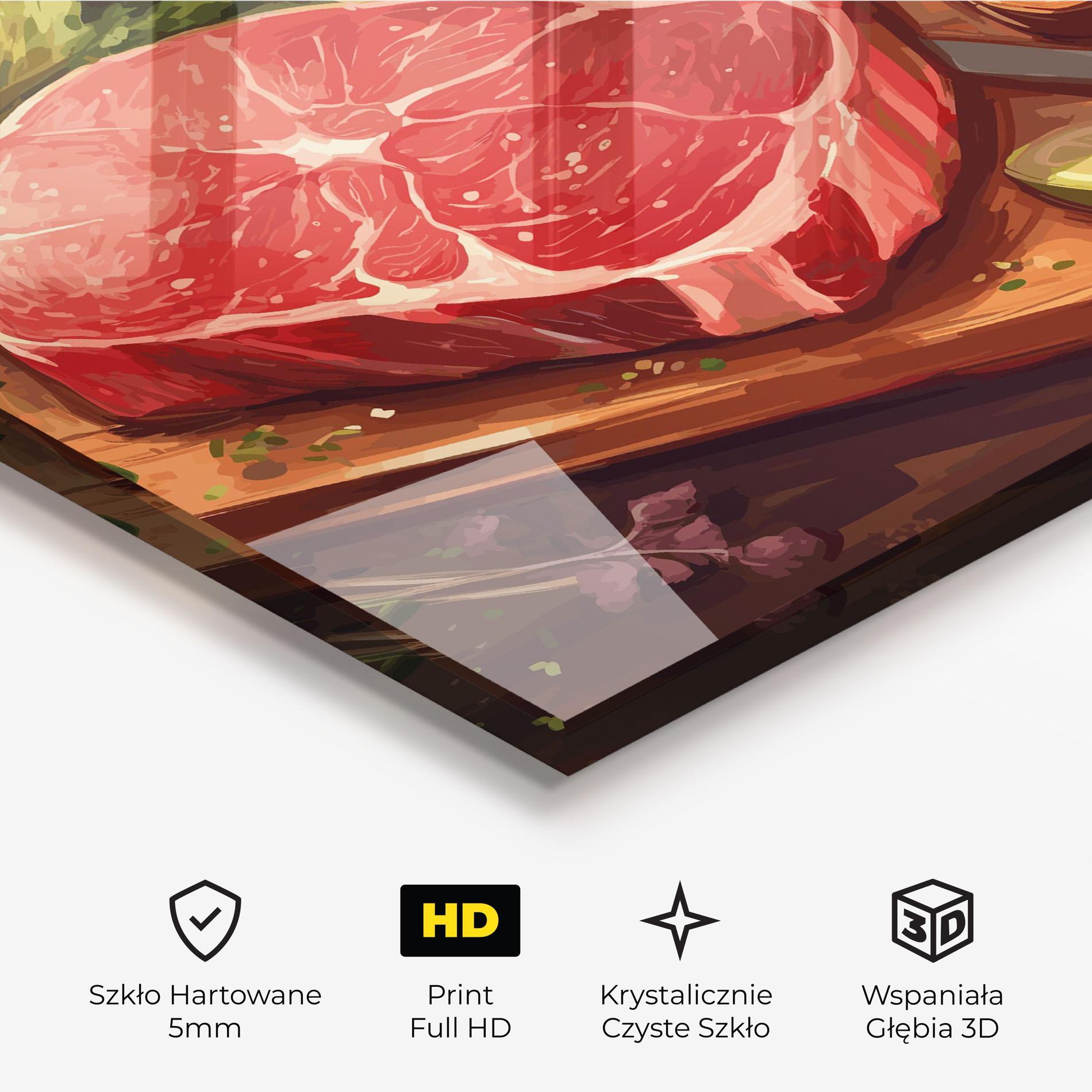Obraz na Szkle Meat Preparing mockup 3