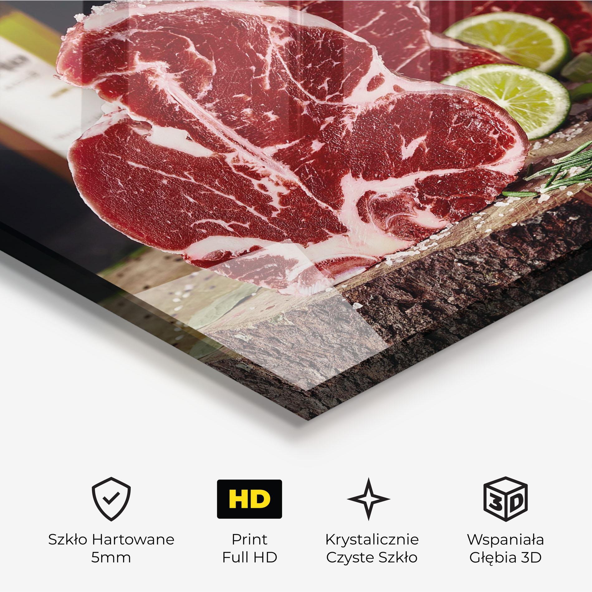 Obraz na Szkle Preparing The Meat mockup 3