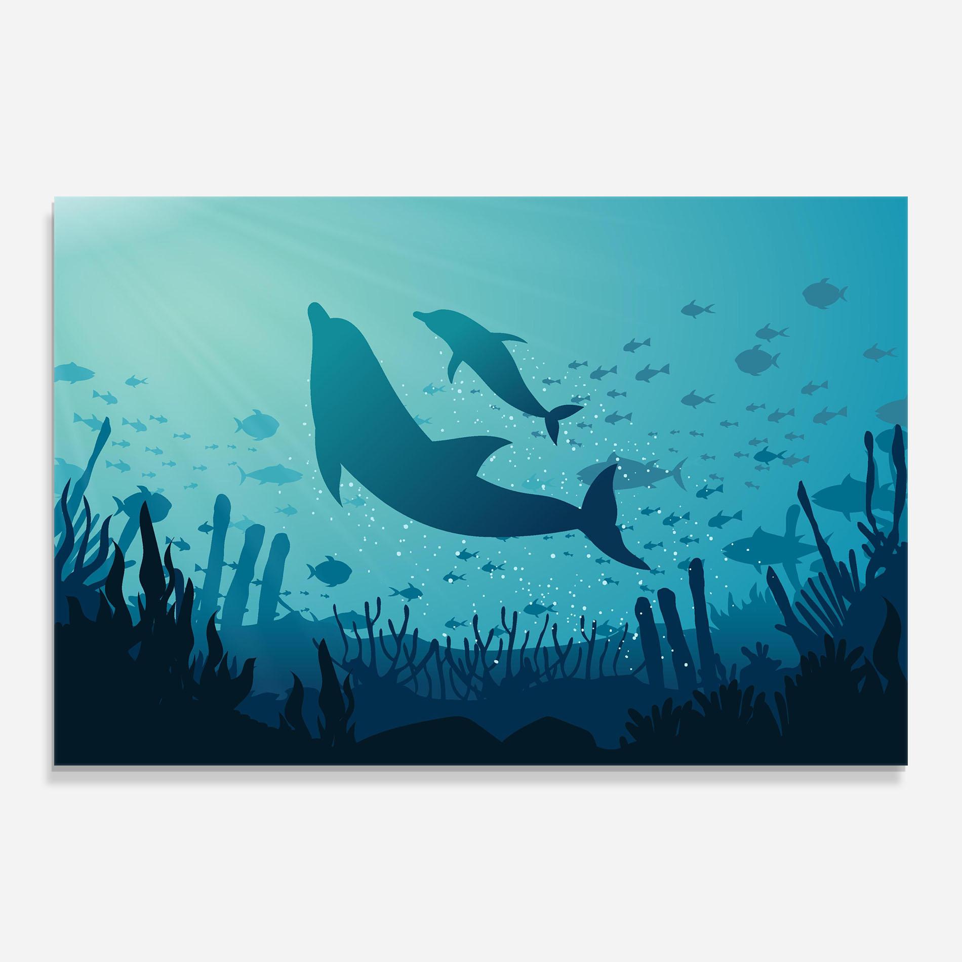 Obraz na Szkle Blue Ocean mockup 0