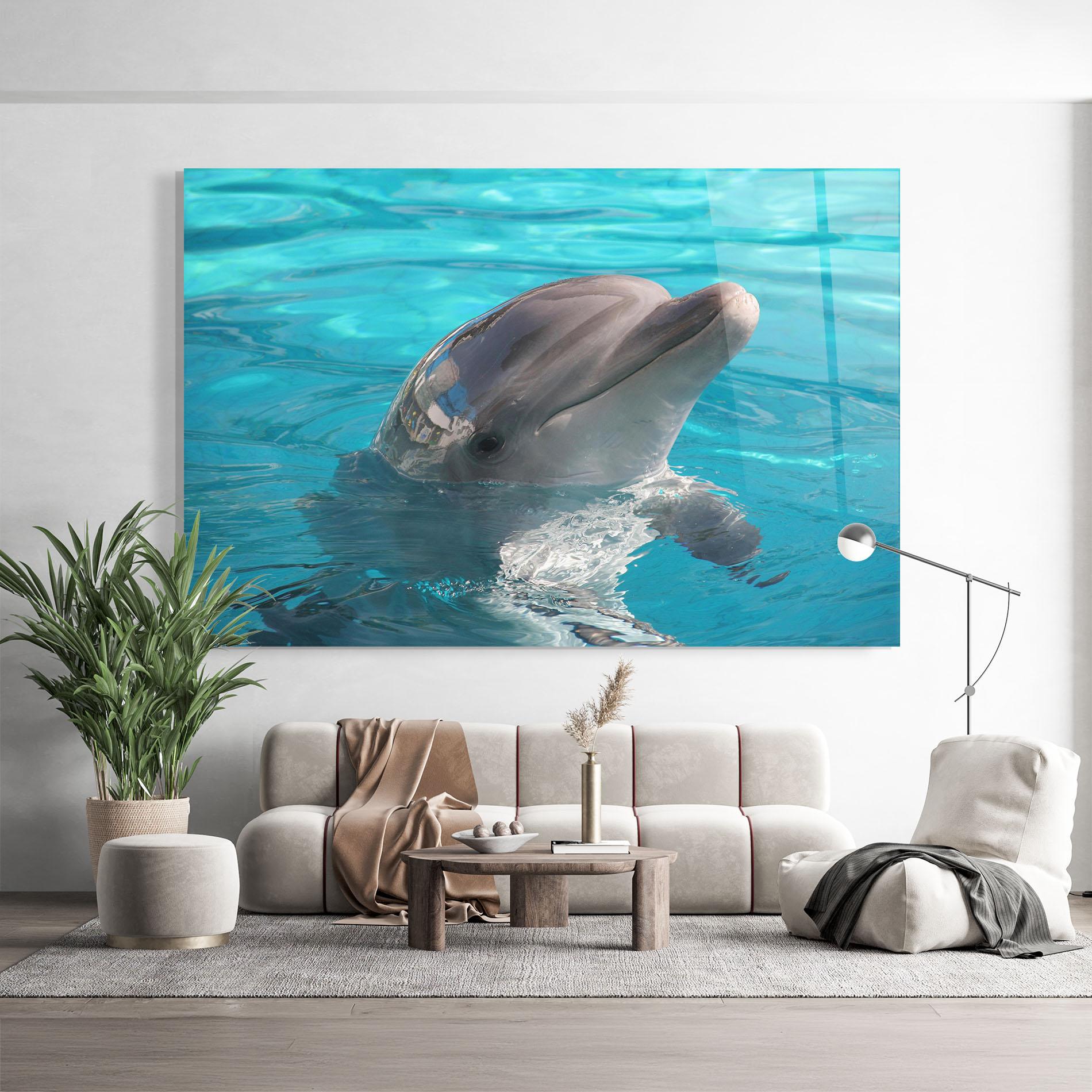 Obraz na Szkle Dolphin Poses mockup 9