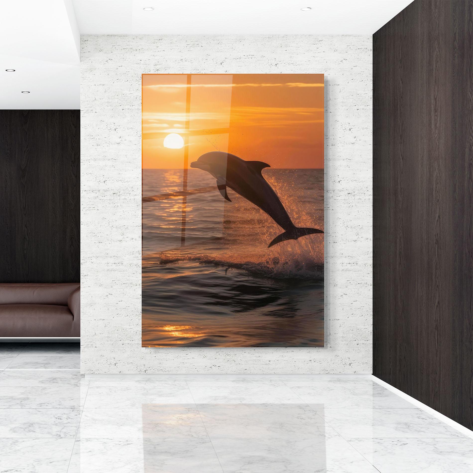 Obraz na Szkle Dolphin Jump mockup 9