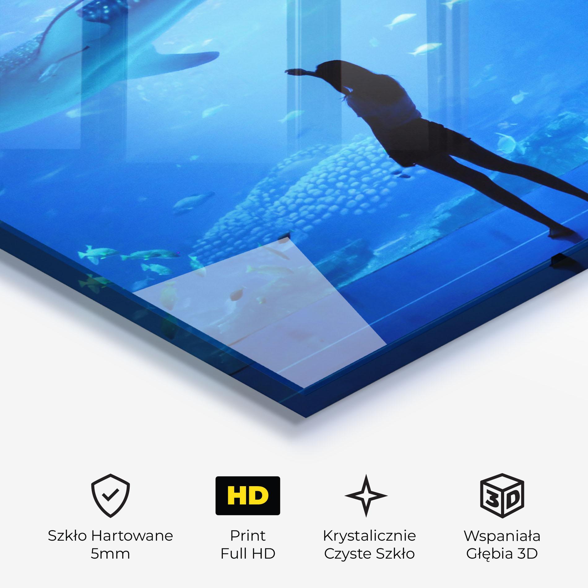 Obraz na Szkle Aquarium Girl mockup 3