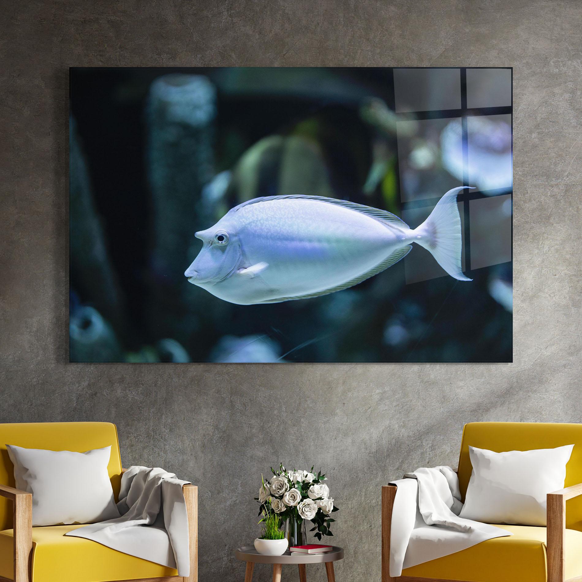 Obraz na Szkle Funny Face Fish mockup 4