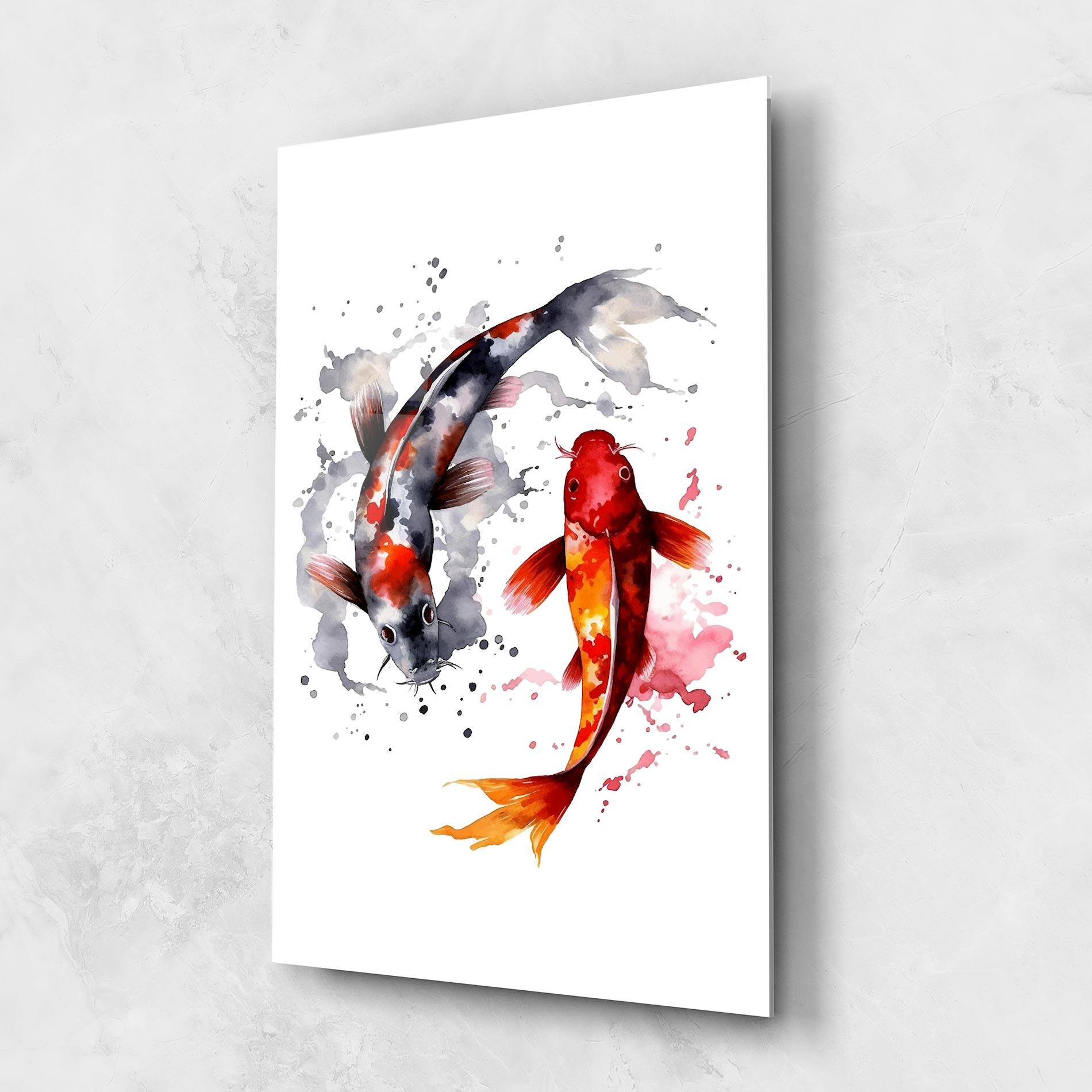 Obraz na Szkle Beautiful Koi mockup 1