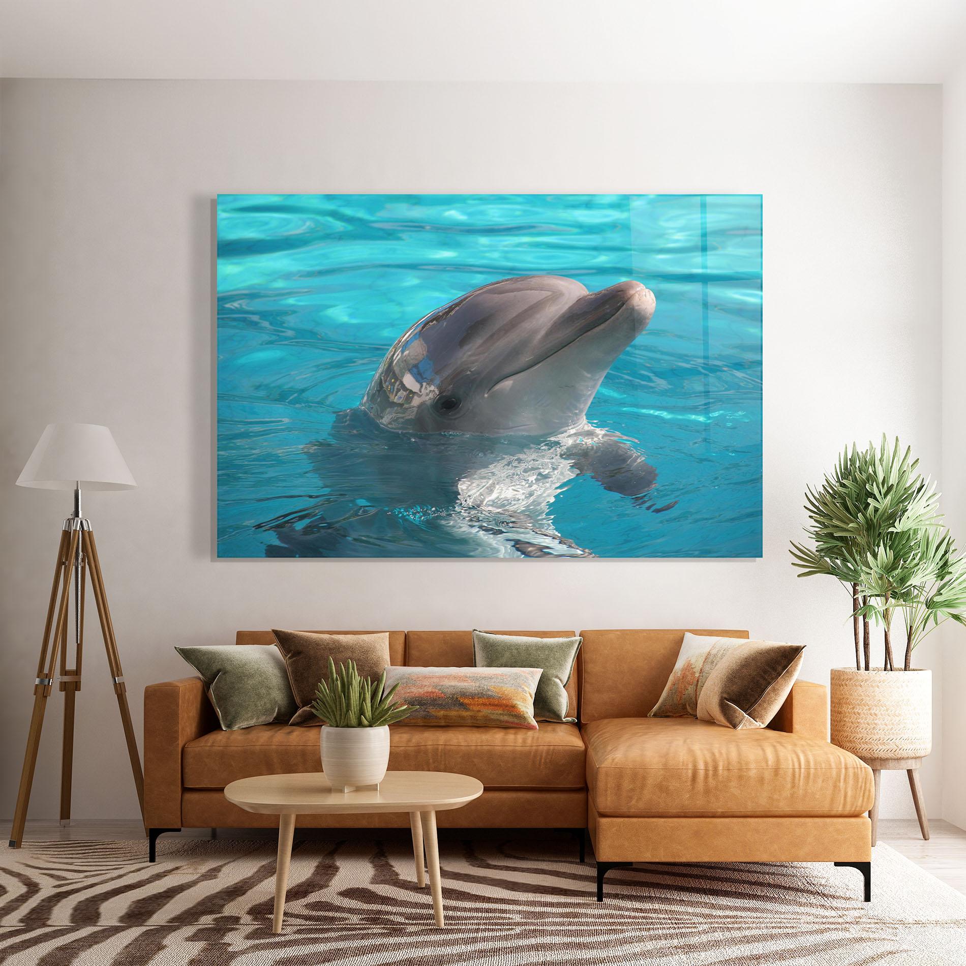 Obraz na Szkle Dolphin Poses mockup 7