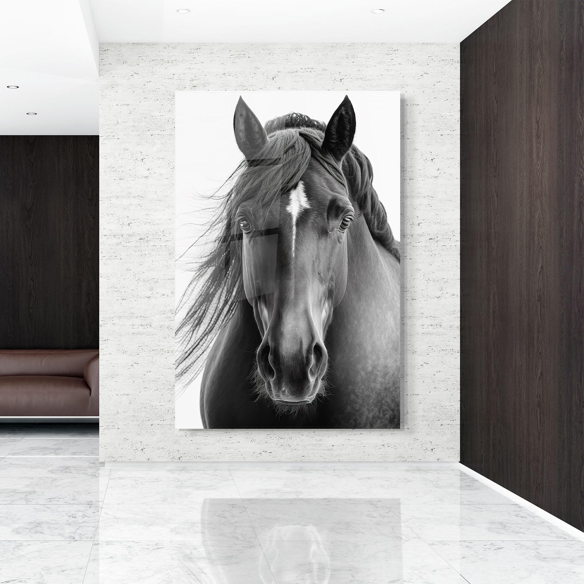 Obraz na Szkle Close Up Horse mockup 9