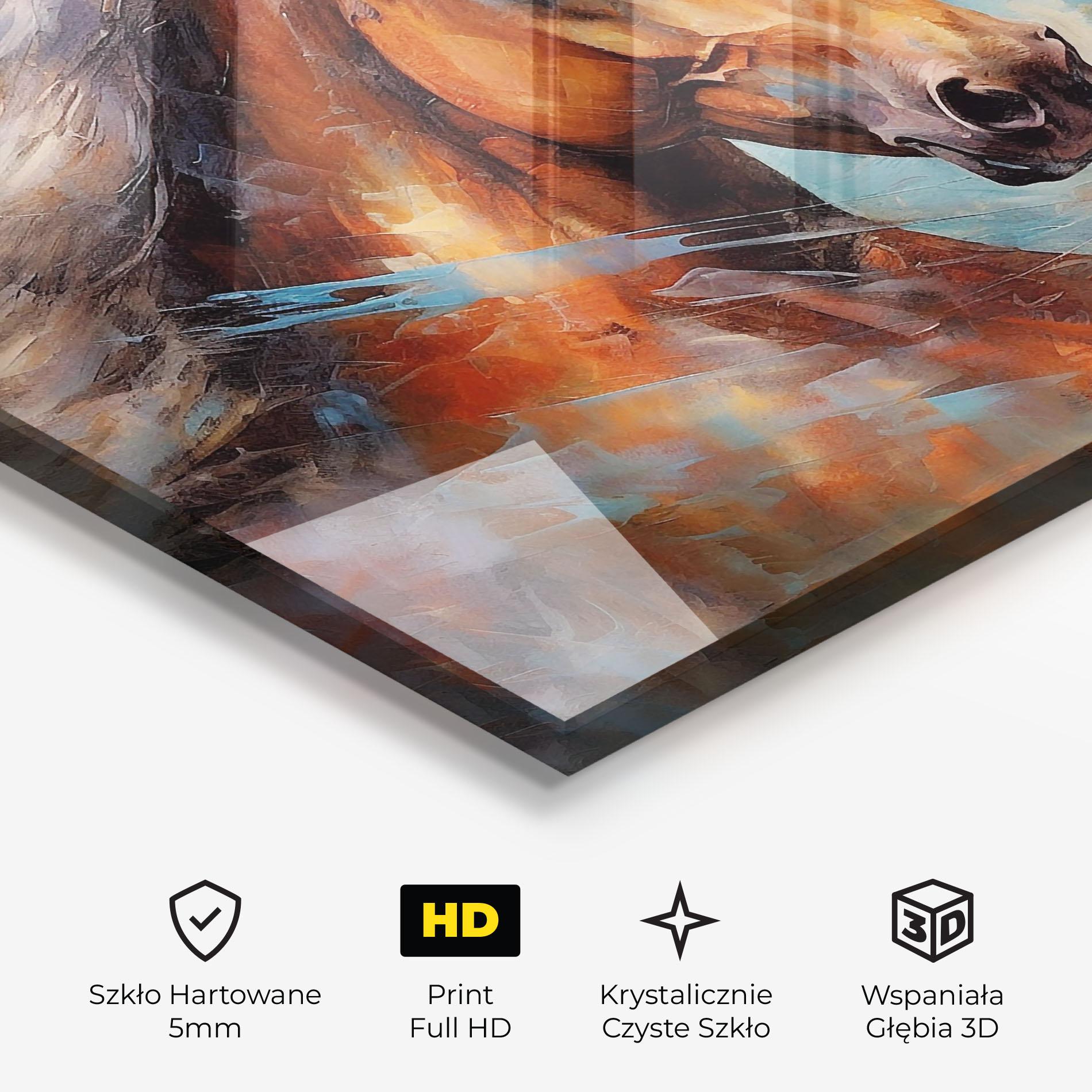 Obraz na Szkle Beautiful Brown Horse mockup 3