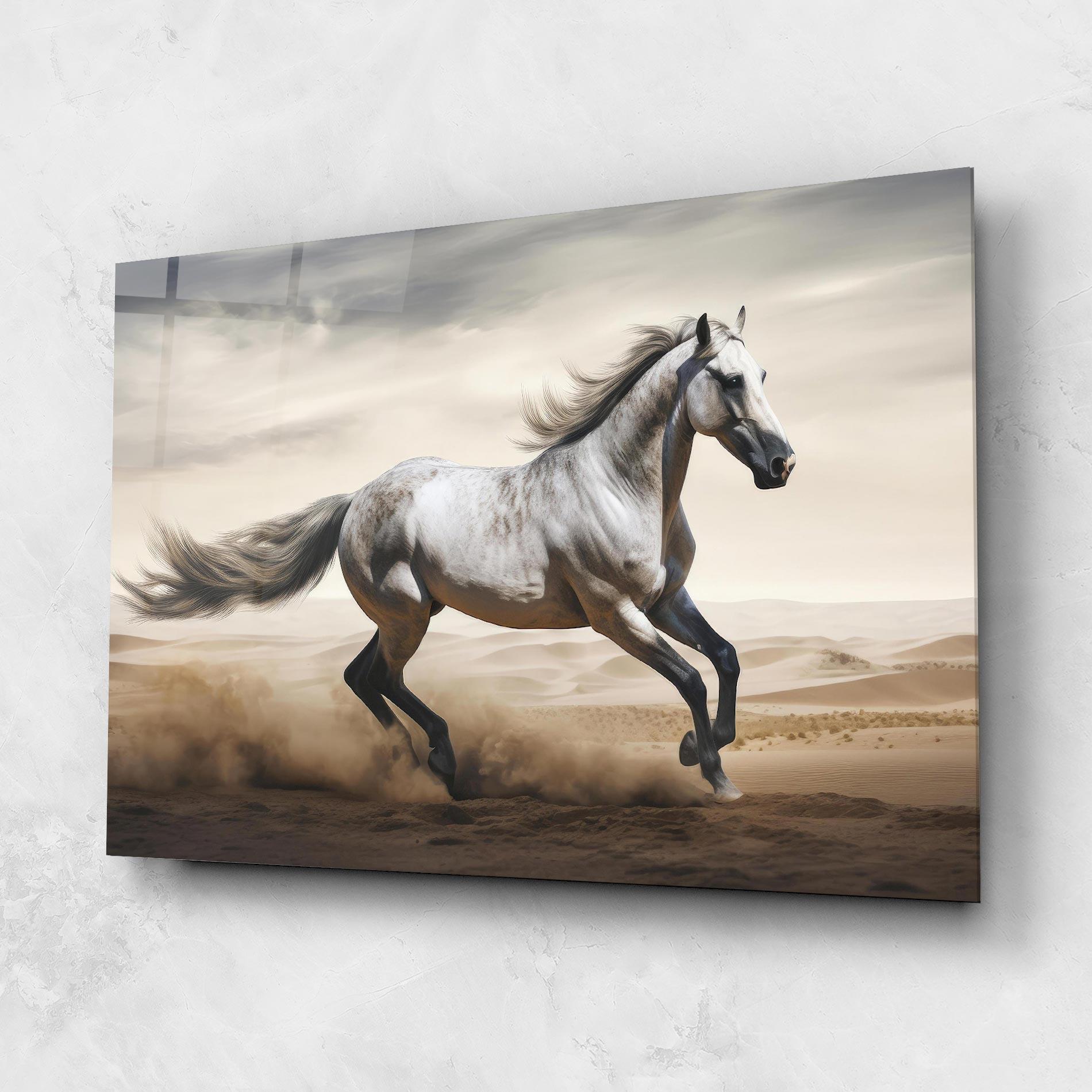 Obraz na Szkle Desert Horse Galloping mockup 1