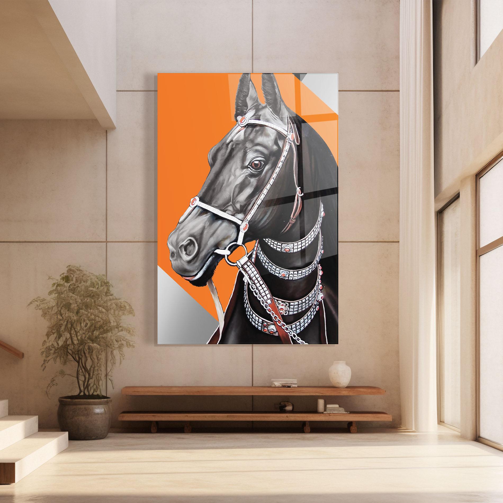 Obraz na Szkle Fashion Horse mockup 8