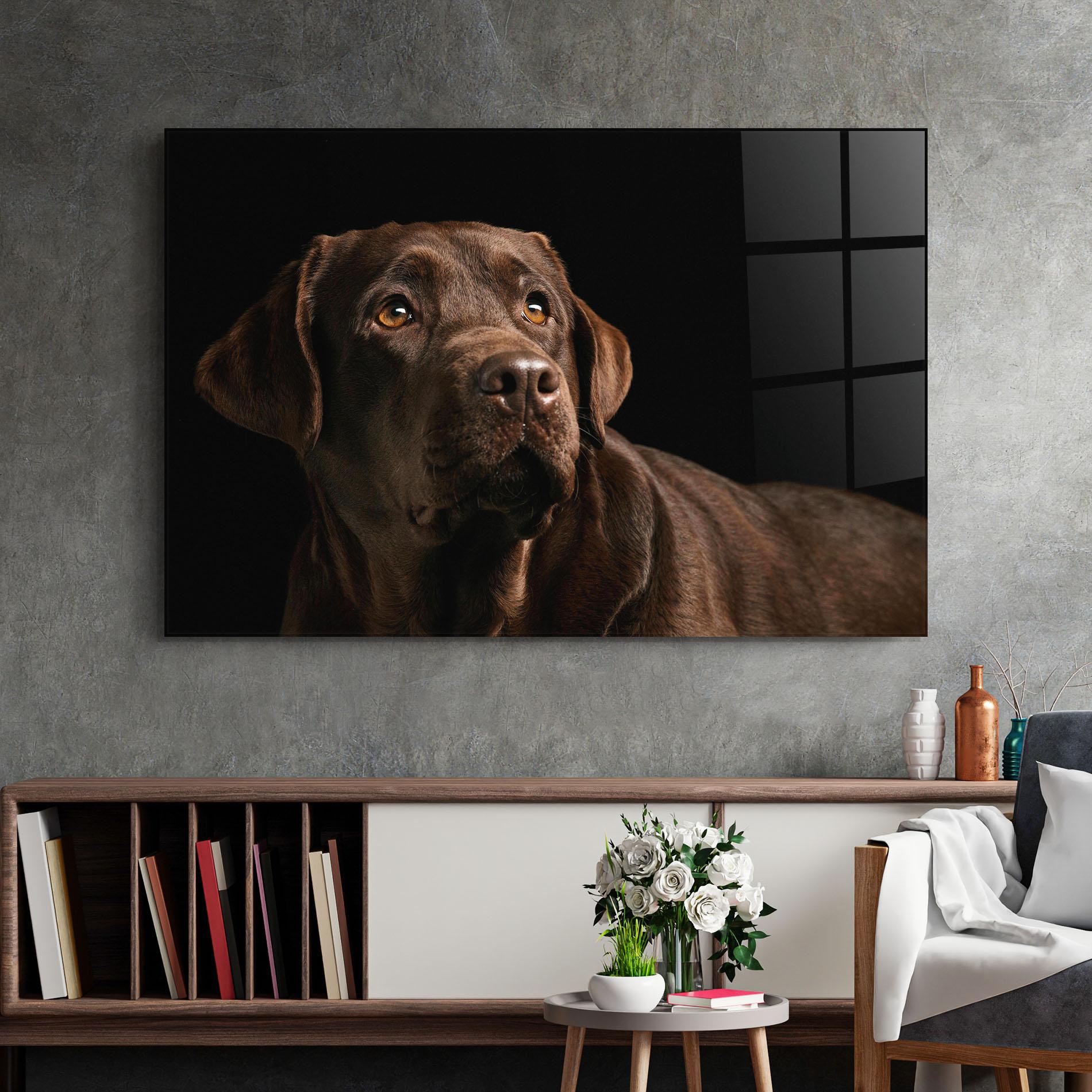 Obraz na Szkle Brown Labrador mockup 2