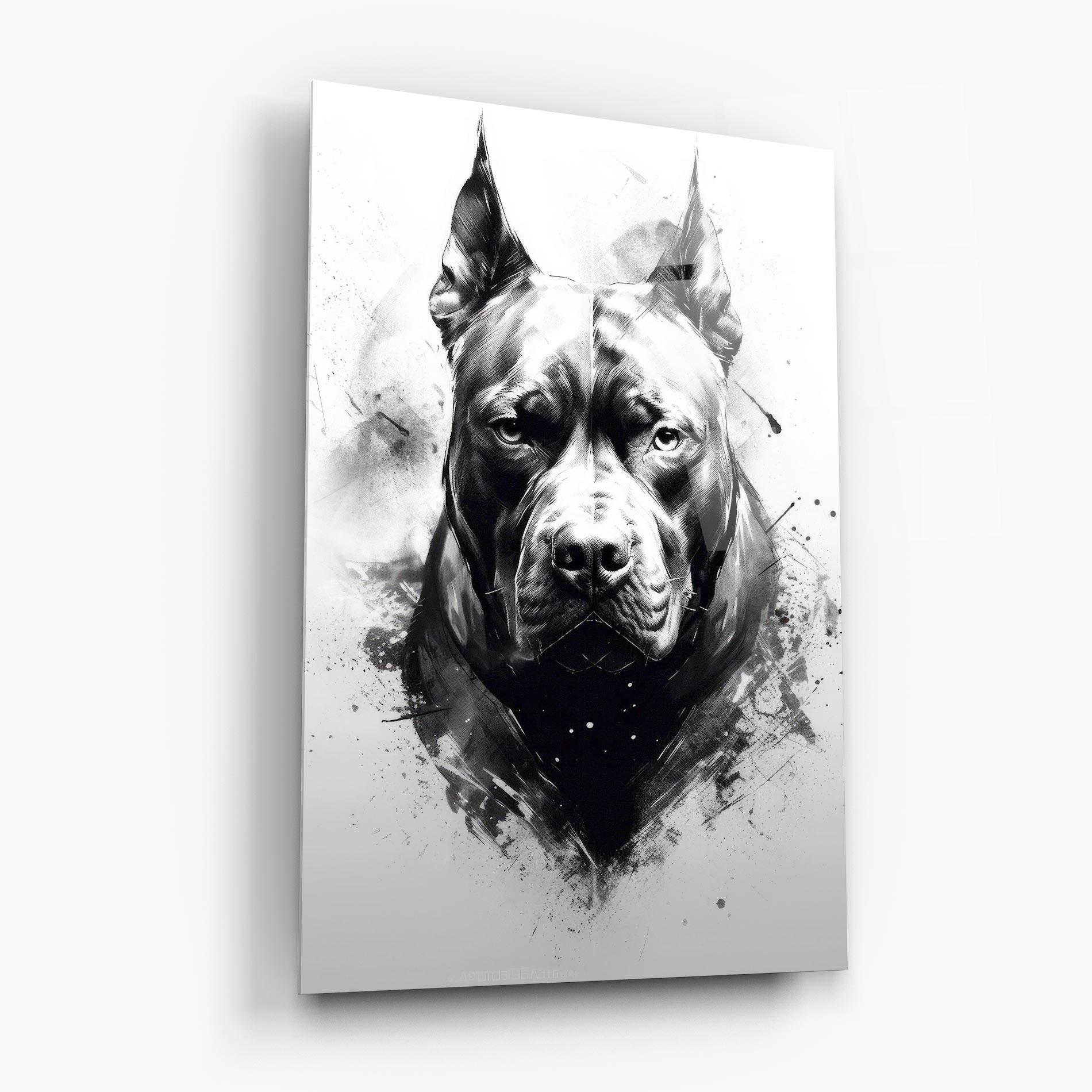 Obraz na Szkle Angry Dog Face mockup 6
