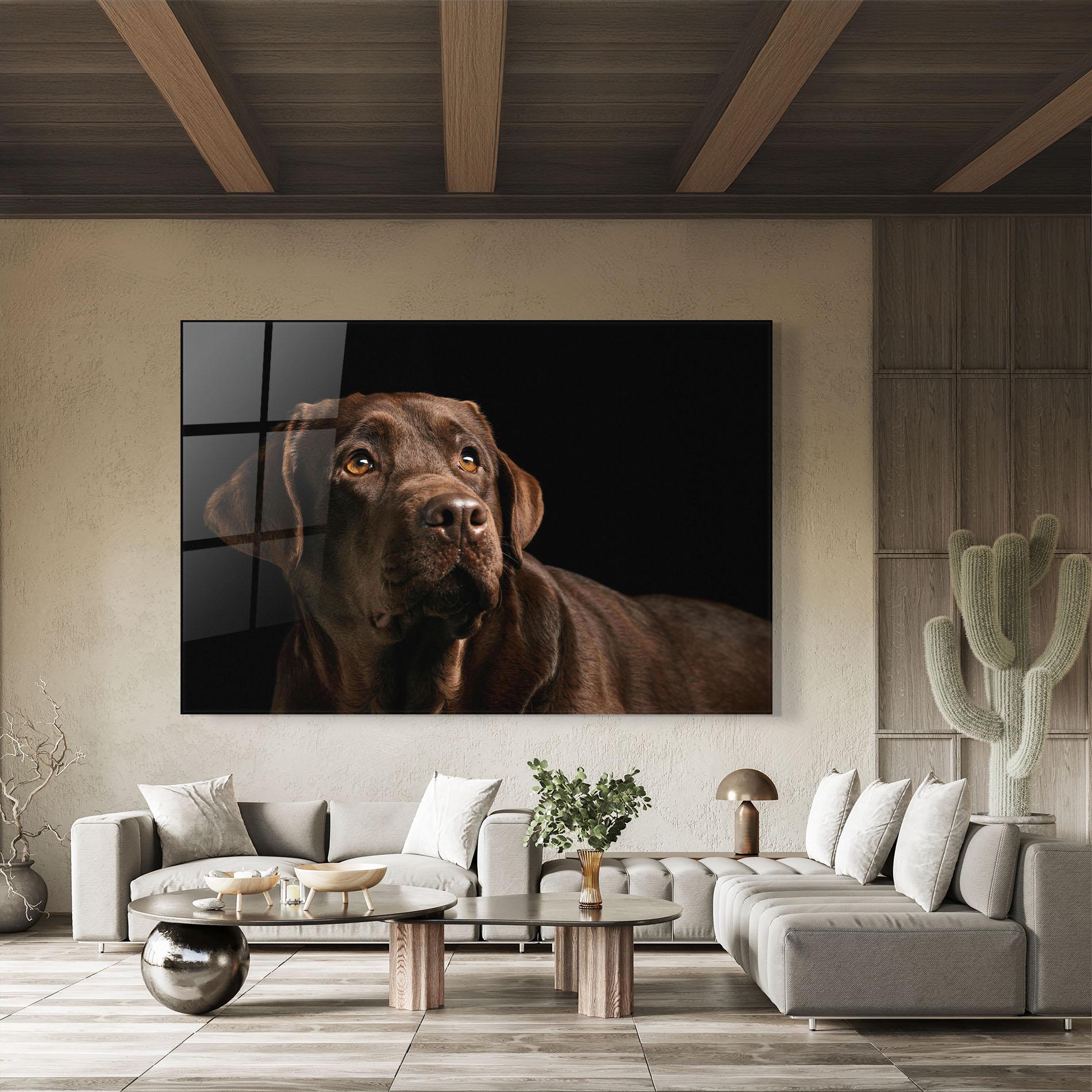 Obraz na Szkle Brown Labrador mockup 8