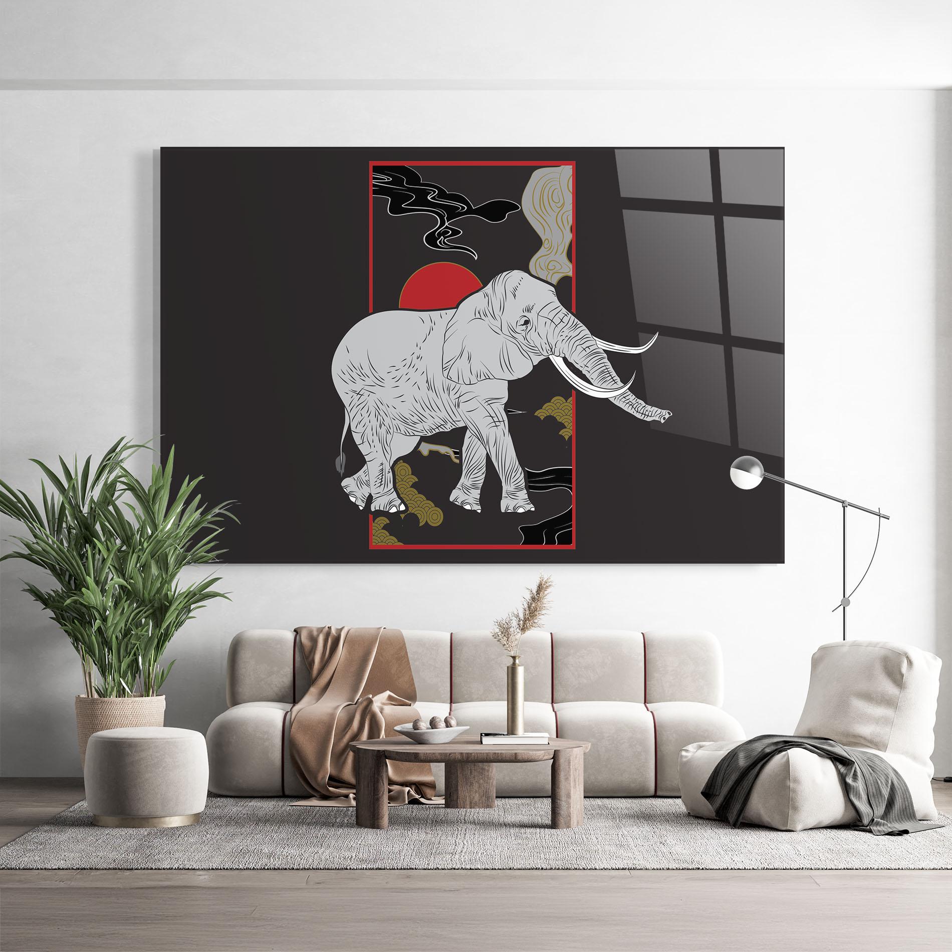 Obraz na Szkle Elephant Asia mockup 9