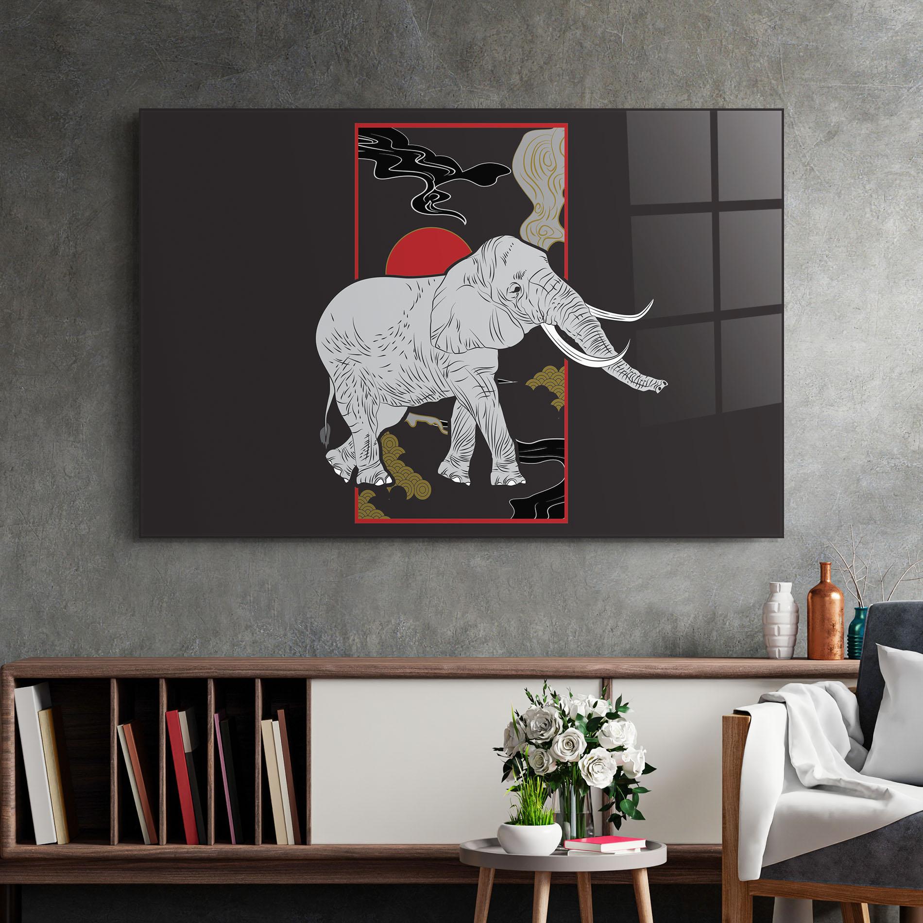 Obraz na Szkle Elephant Asia mockup 2