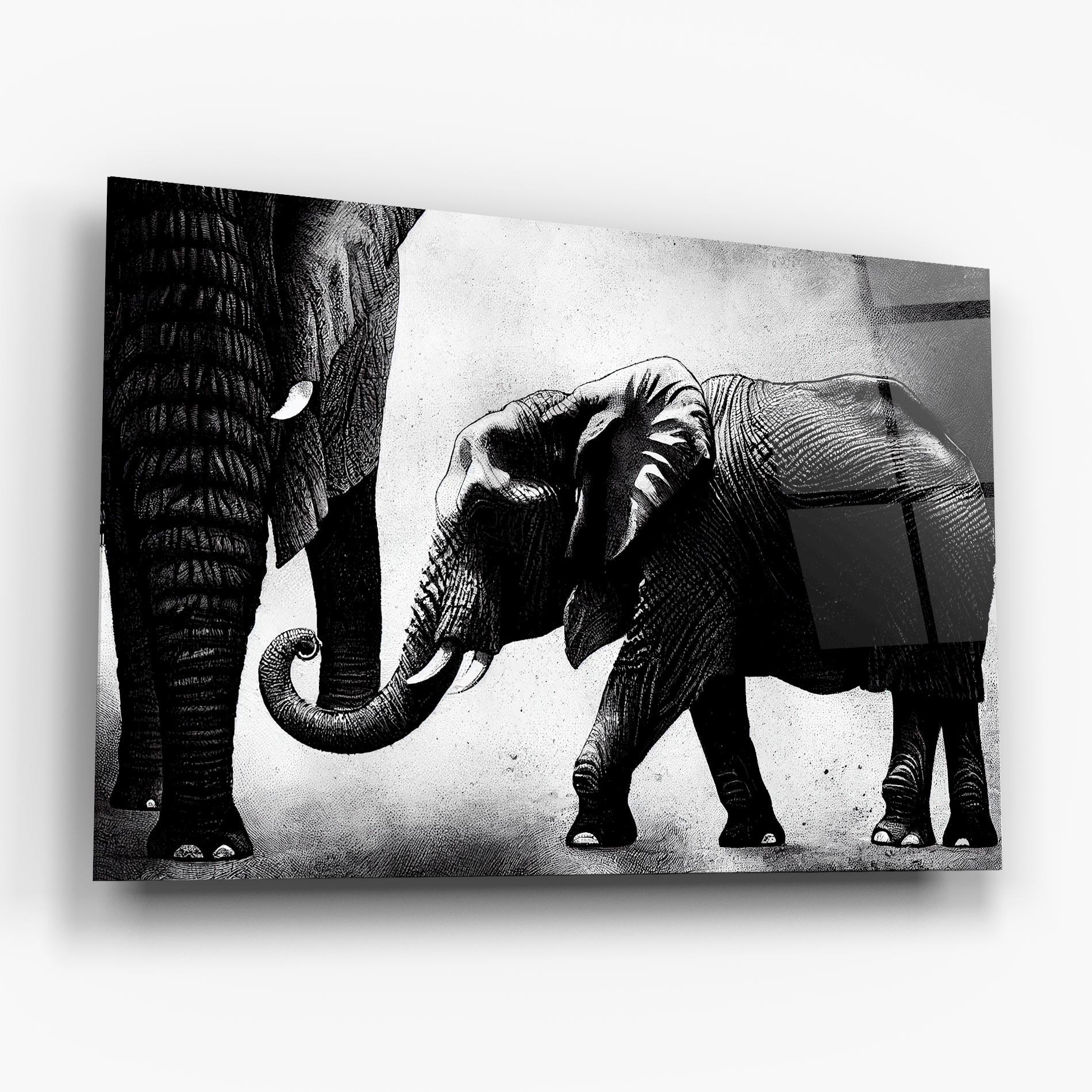 Obraz na Szkle Baby Elephant mockup 6