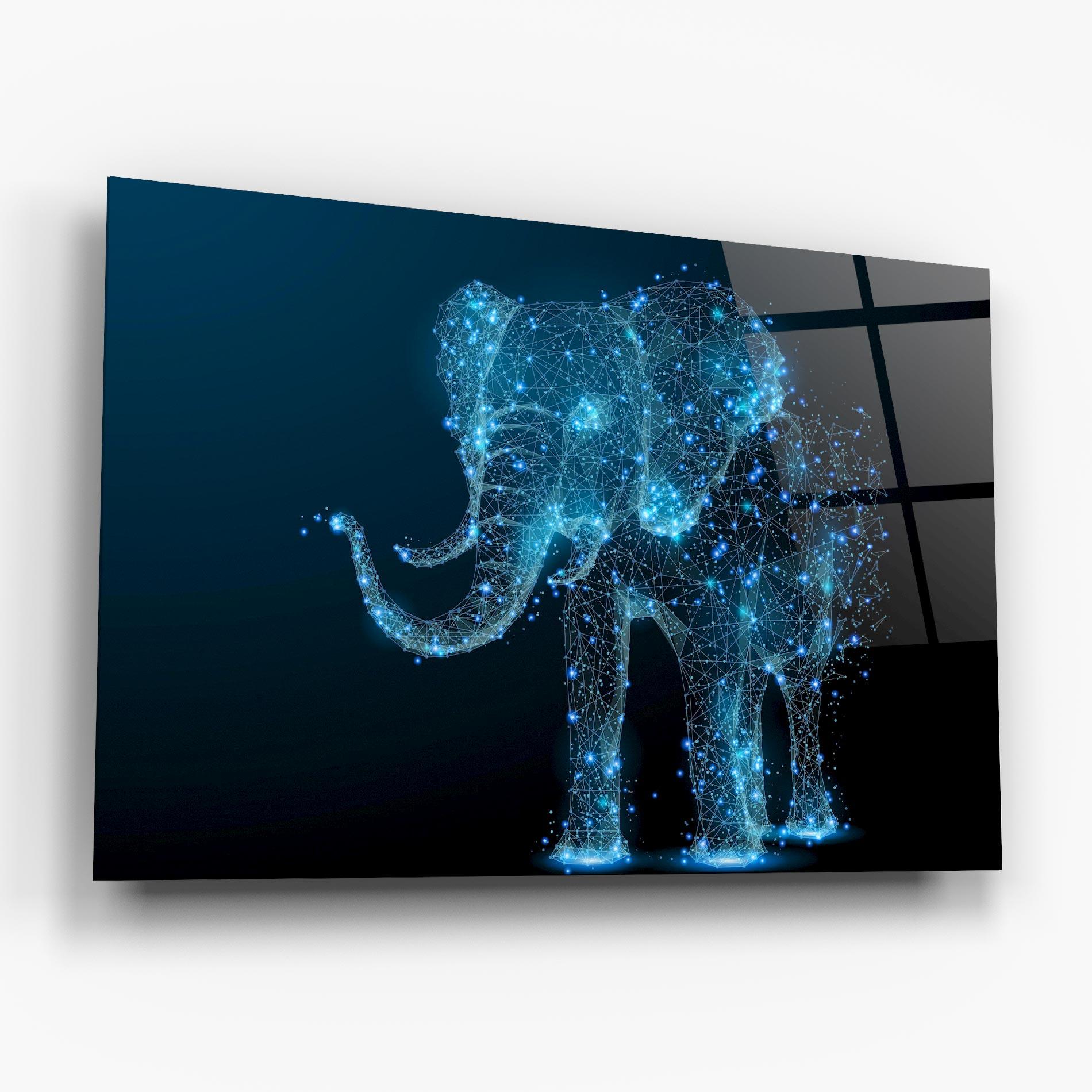 Obraz na Szkle Digital Elephant mockup 6