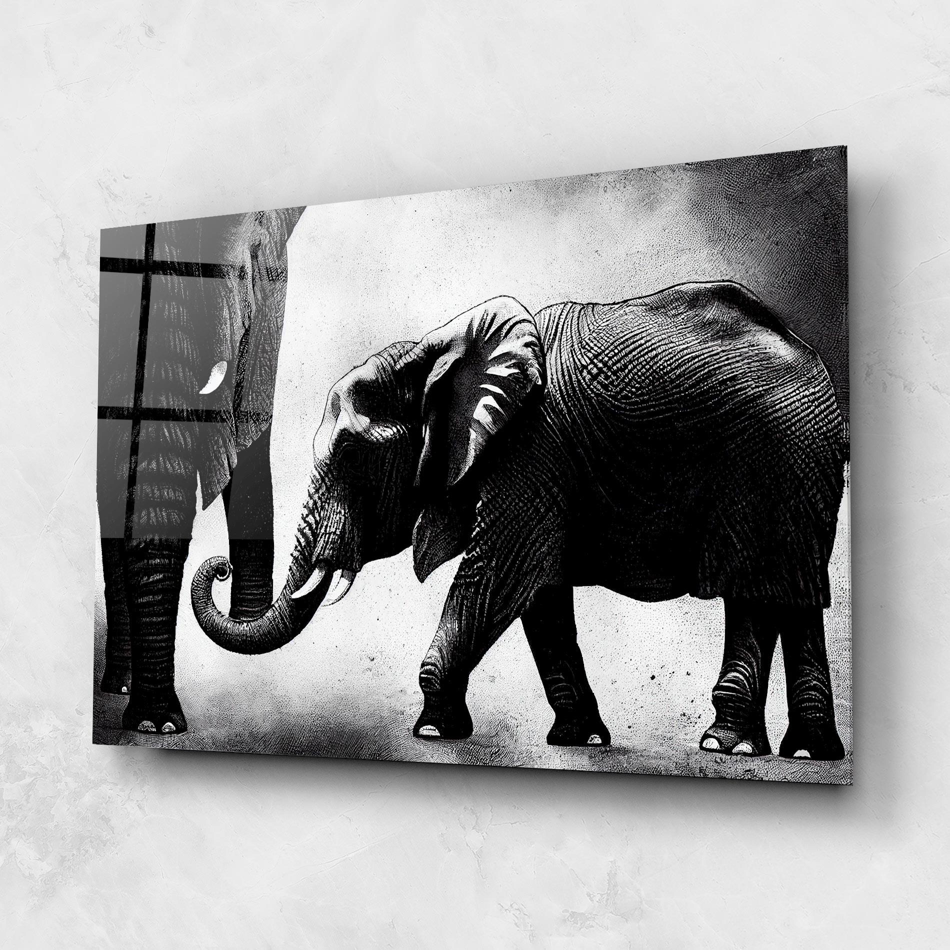 Obraz na Szkle Baby Elephant mockup 1