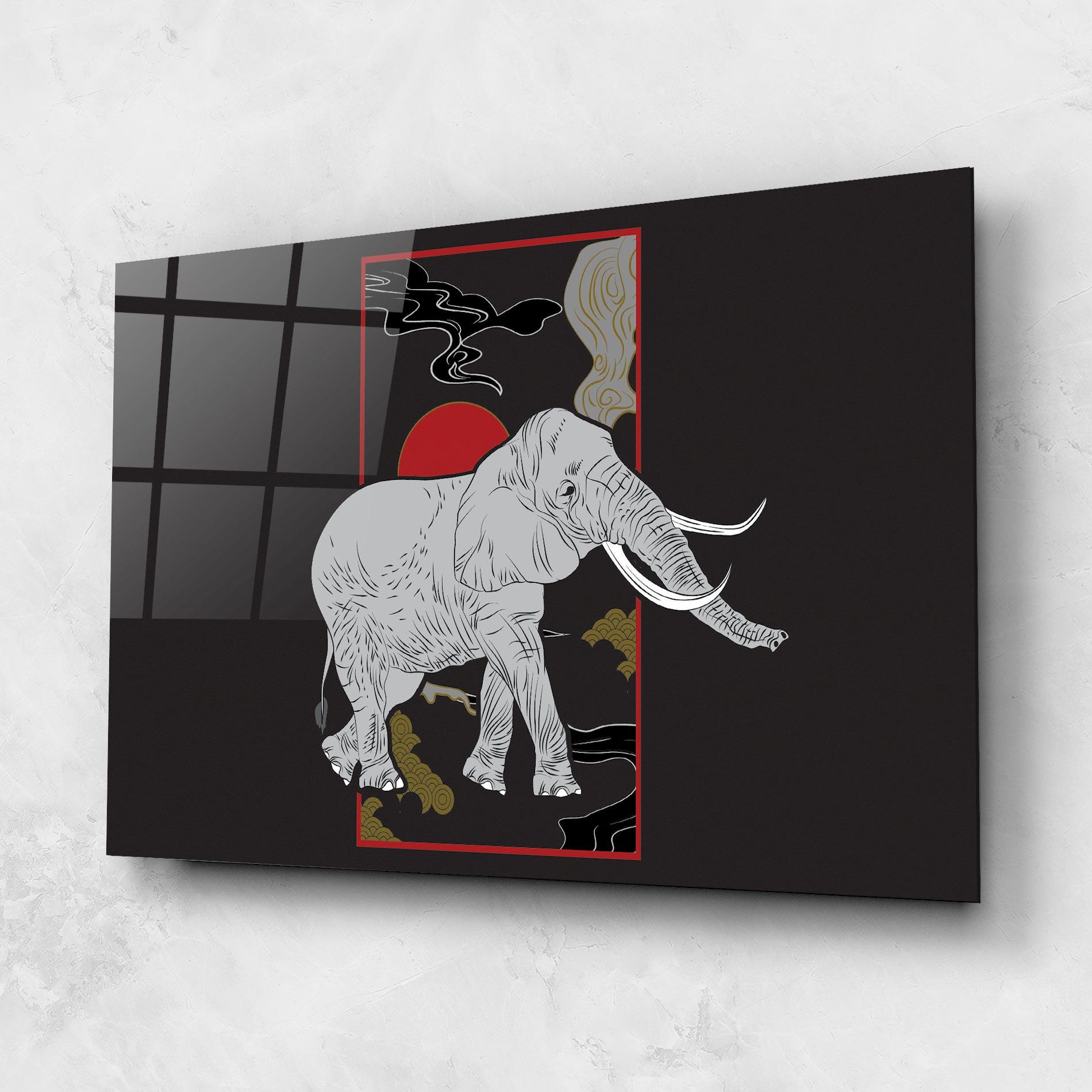 Obraz na Szkle Elephant Asia mockup 1