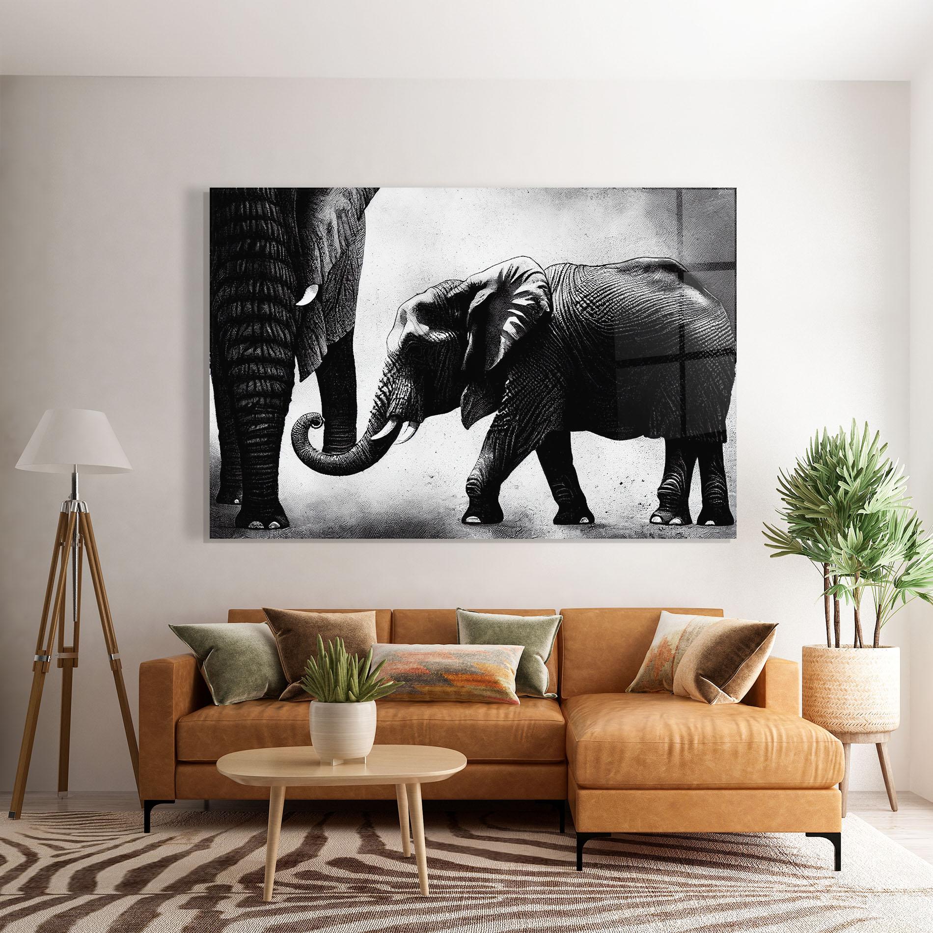 Obraz na Szkle Baby Elephant mockup 7