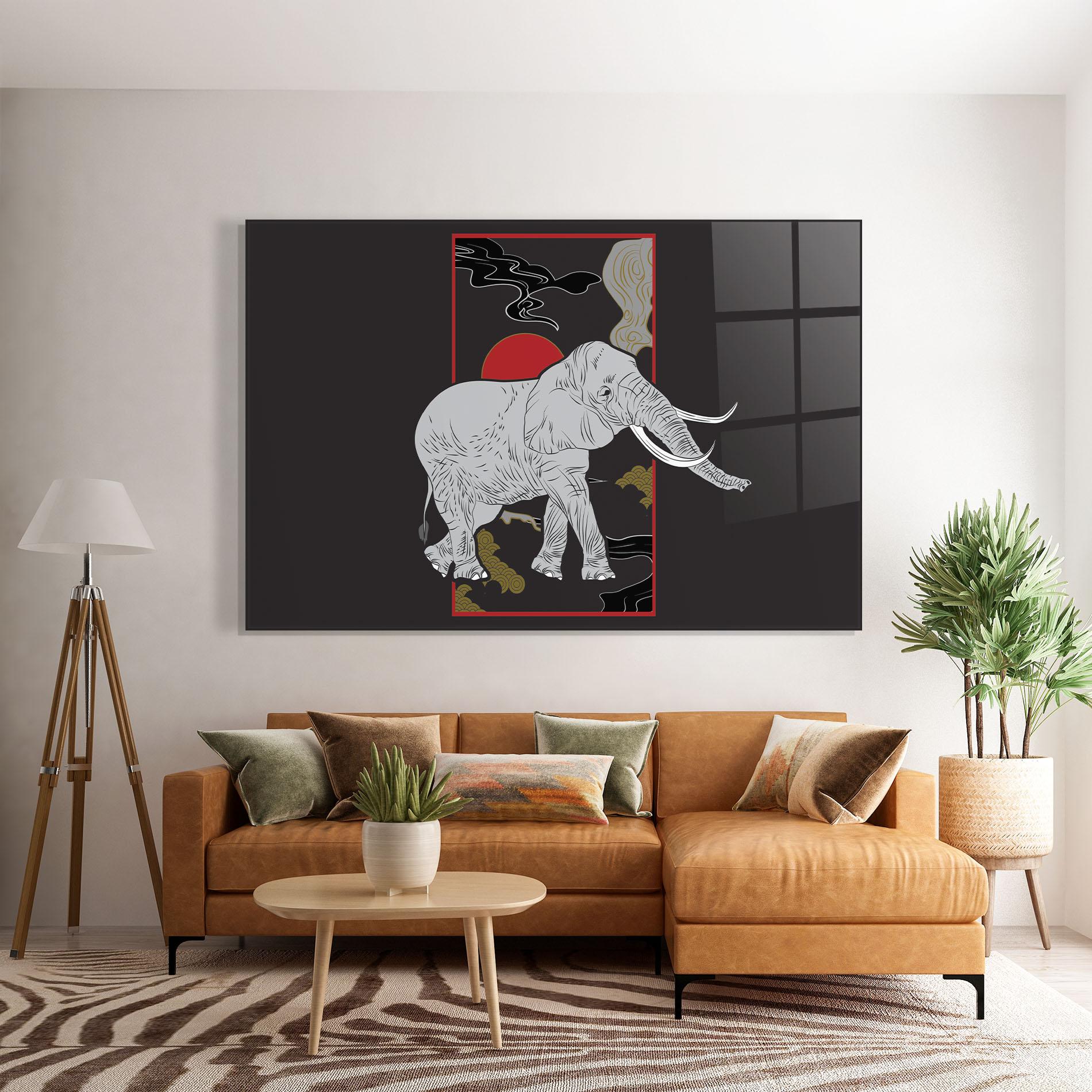 Obraz na Szkle Elephant Asia mockup 7