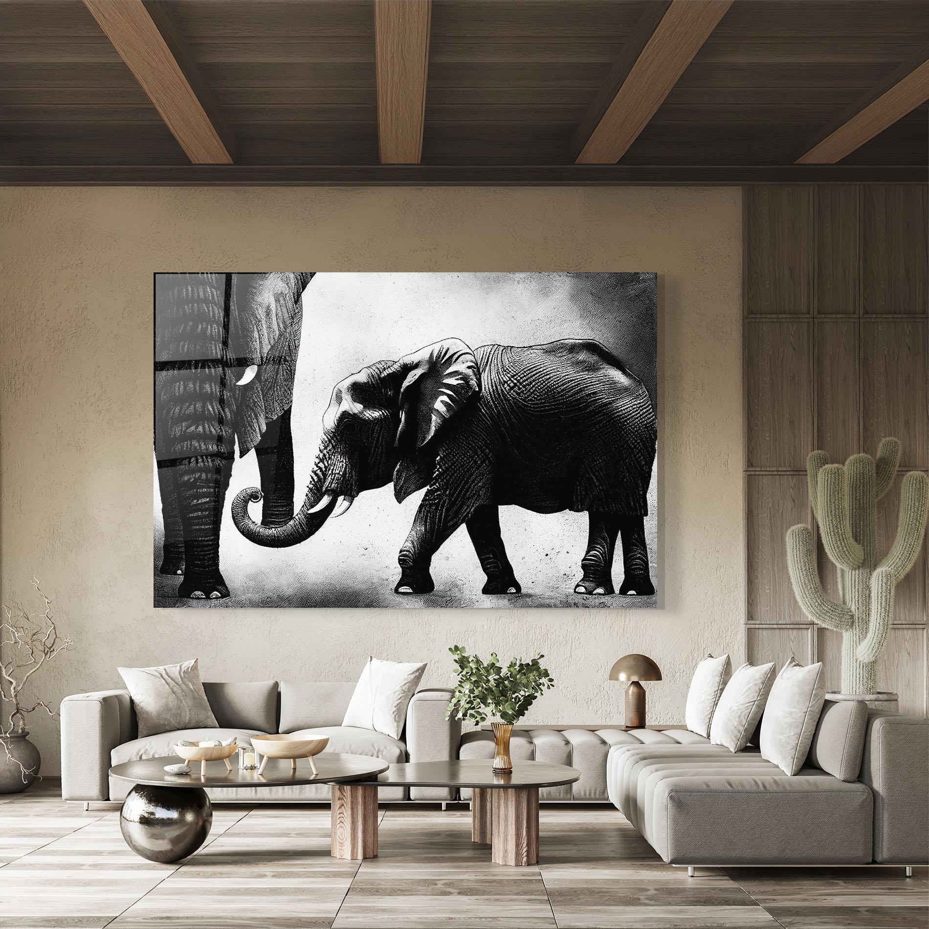 Obraz na Szkle Baby Elephant mockup 8