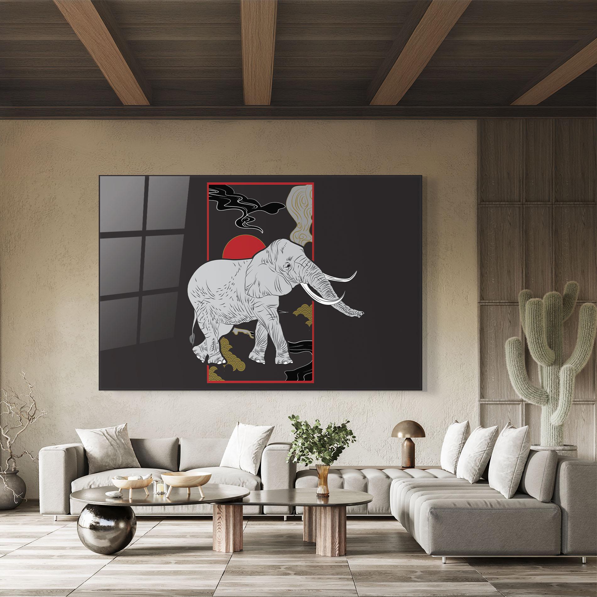 Obraz na Szkle Elephant Asia mockup 8