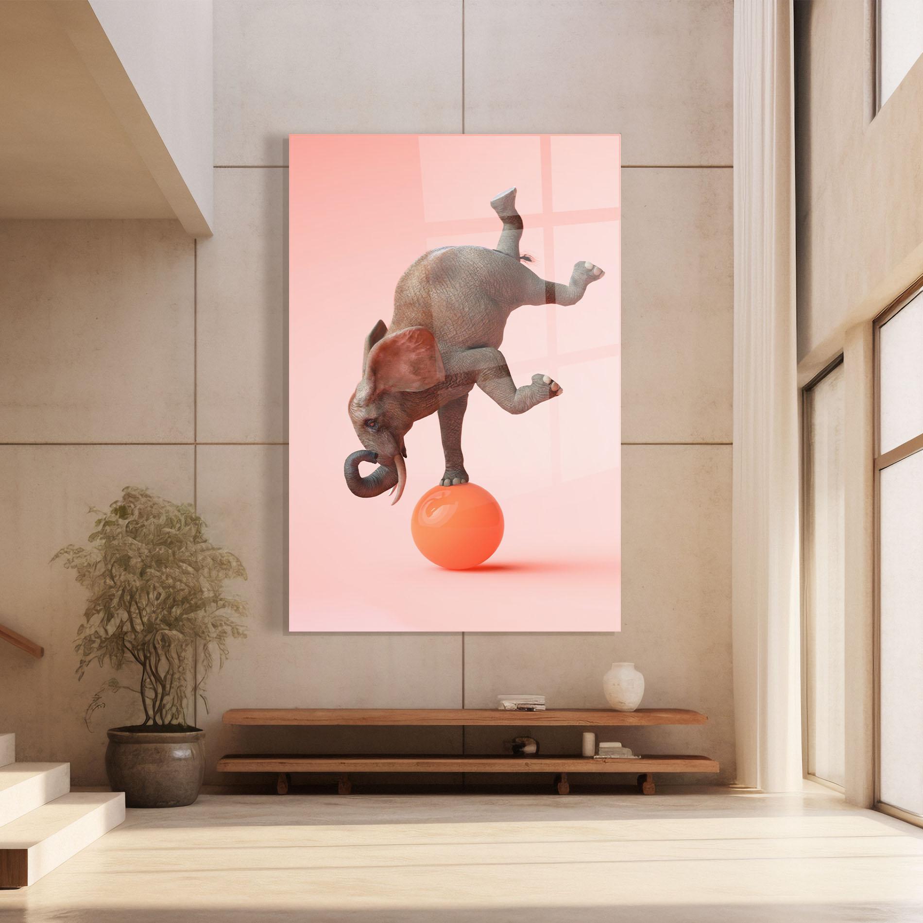 Obraz na Szkle Ball Elephant mockup 8